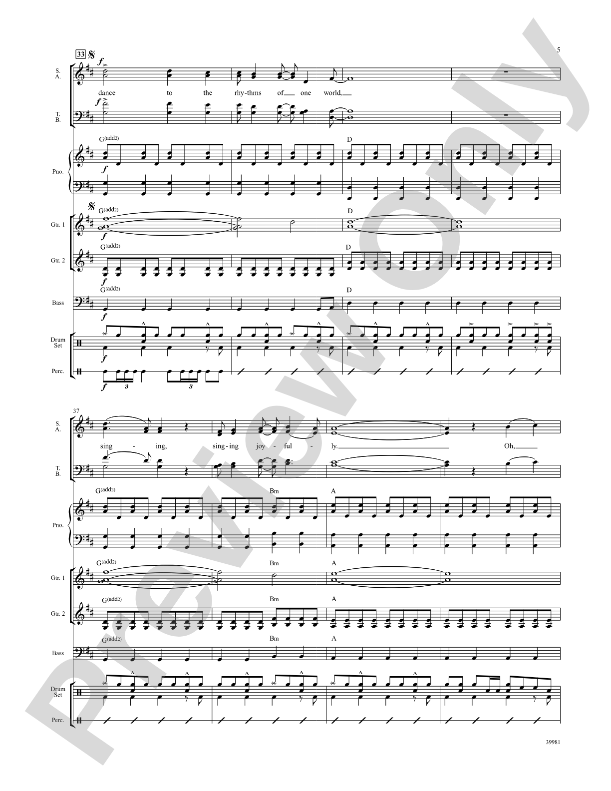 Rhythms of One World: Choral SoundPax