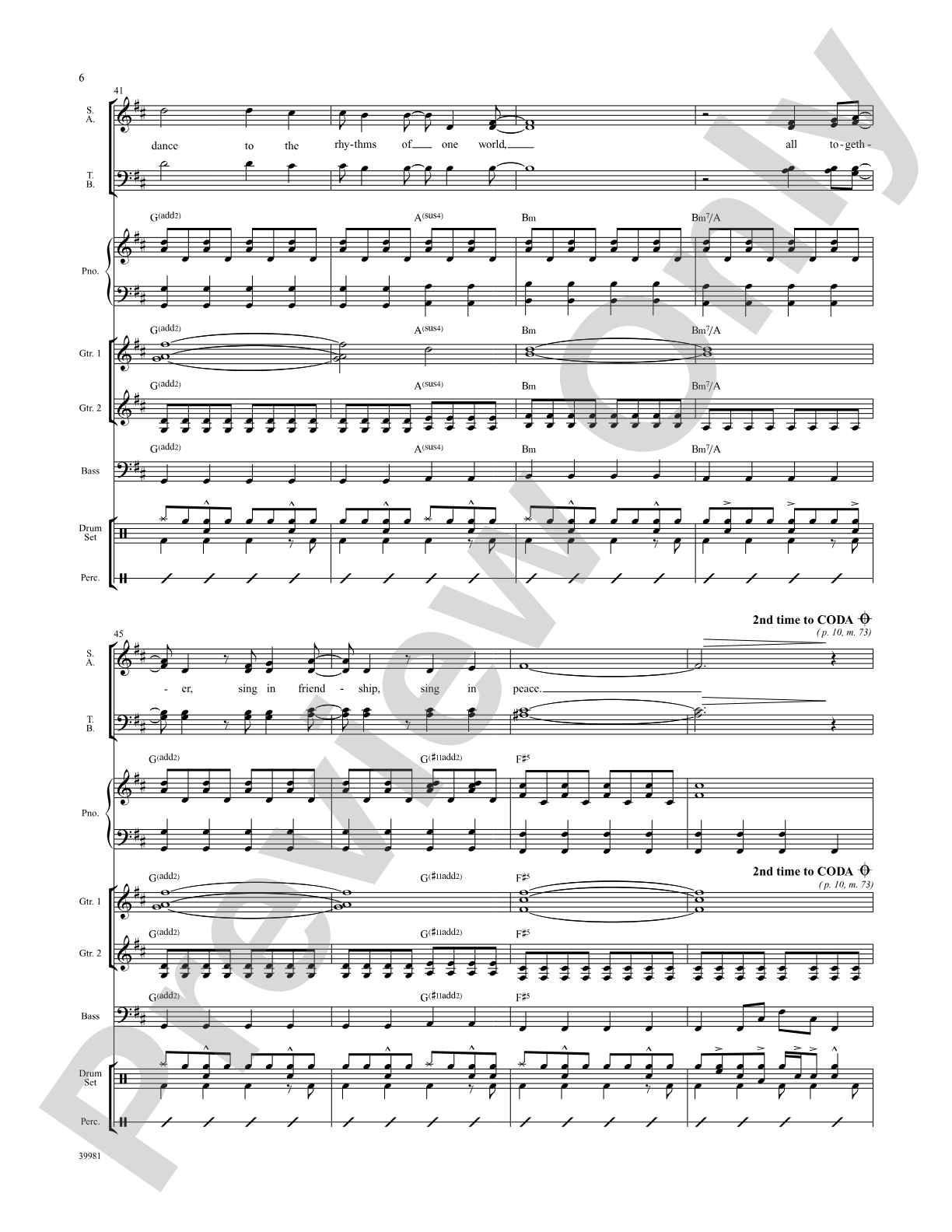 Rhythms of One World: Choral SoundPax