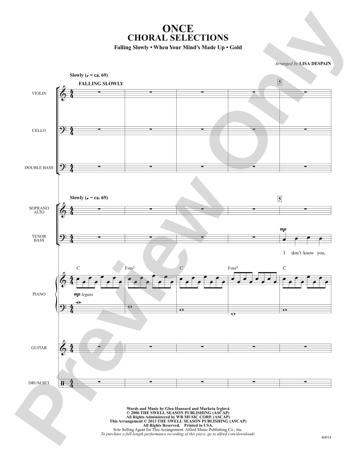 Once: Choral SoundPax