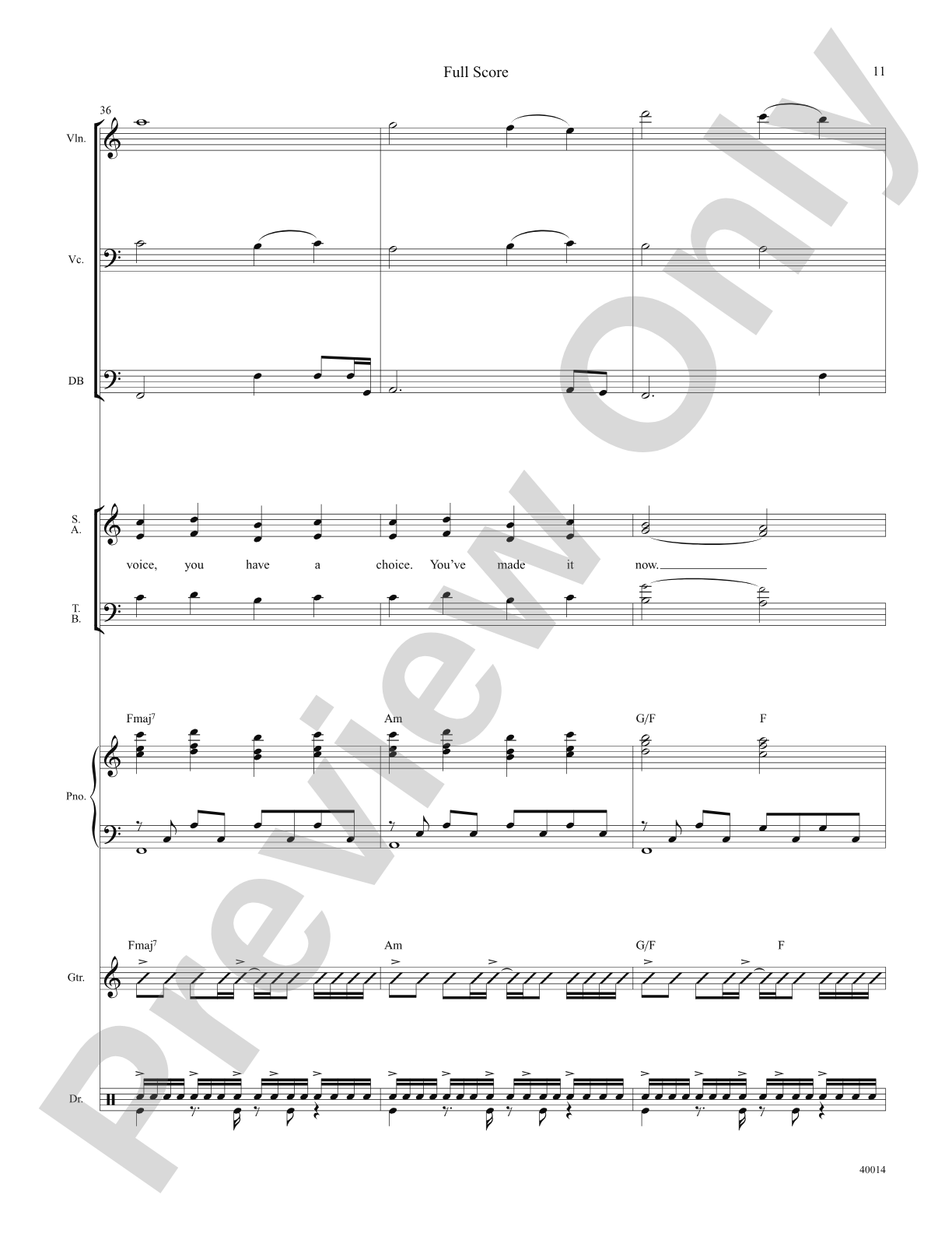 Once: Choral SoundPax