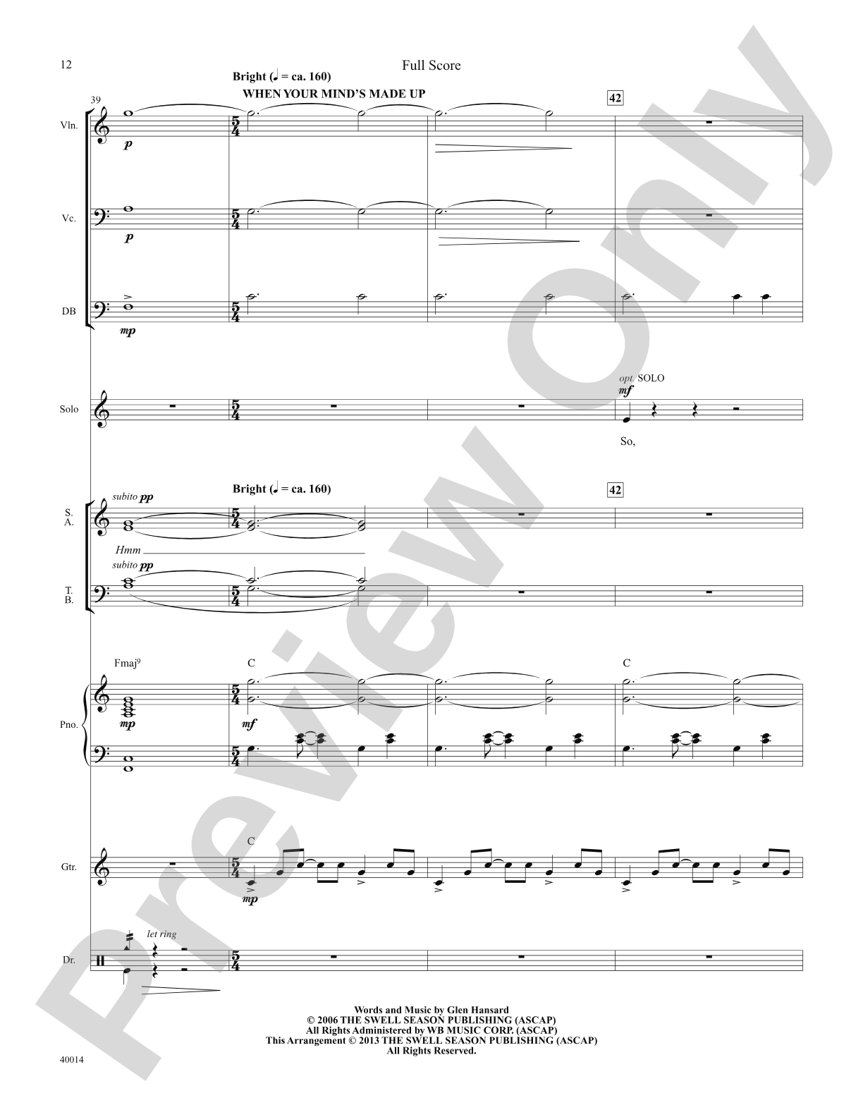 Once: Choral SoundPax