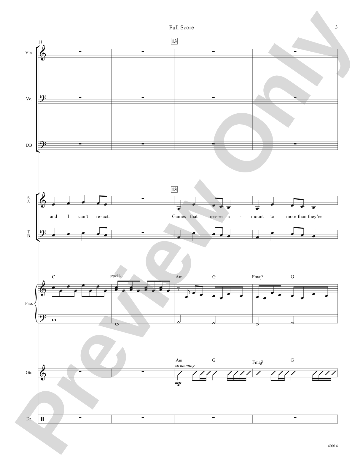 Once: Choral SoundPax