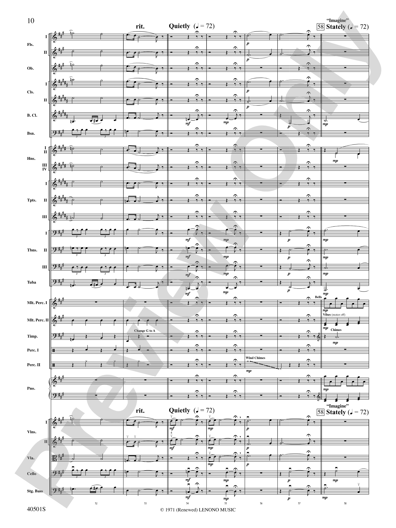Lennon: Full Orchestra Conductor Score & Parts
