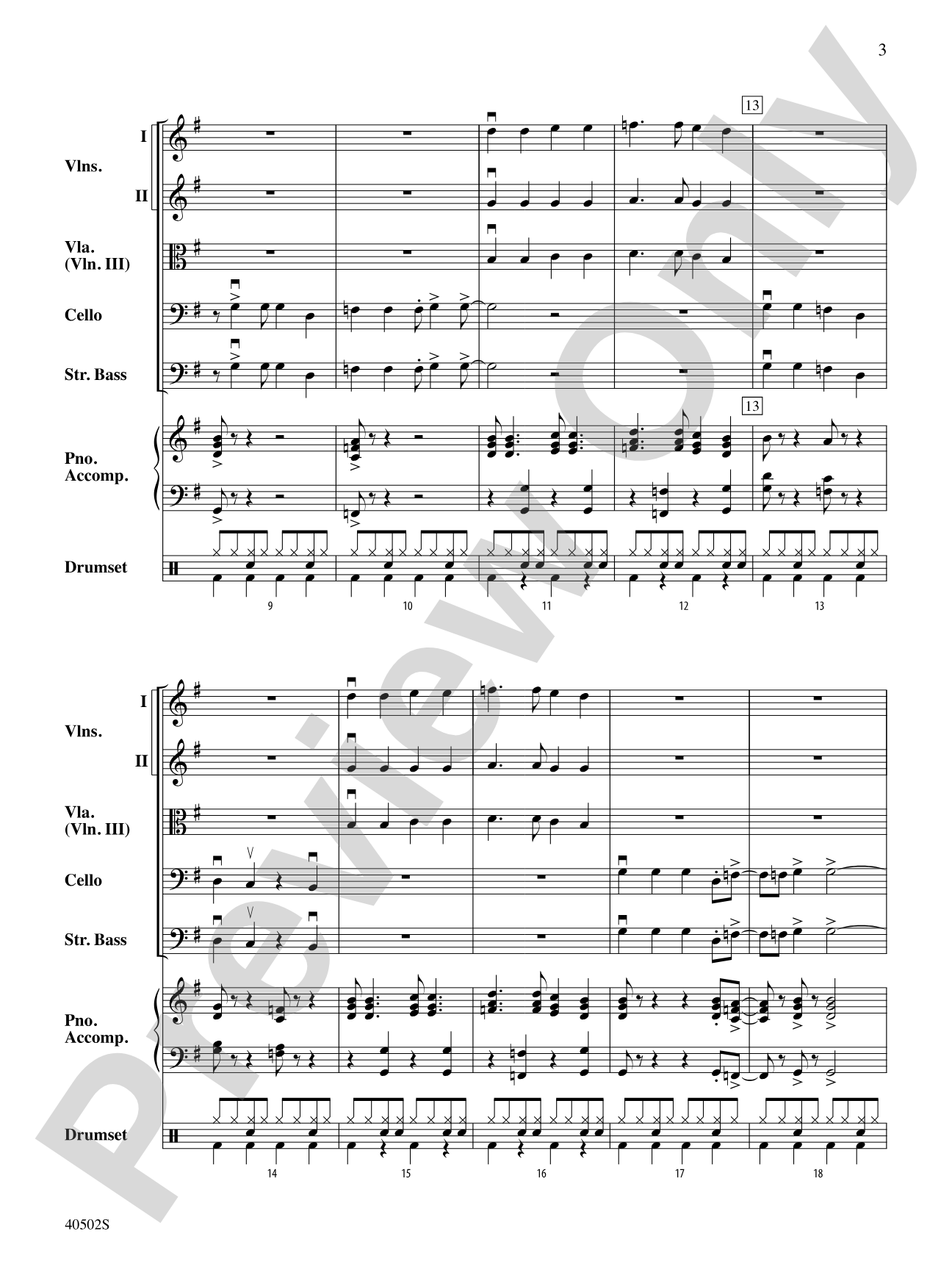 My Generation: String Orchestra Conductor Score & Parts