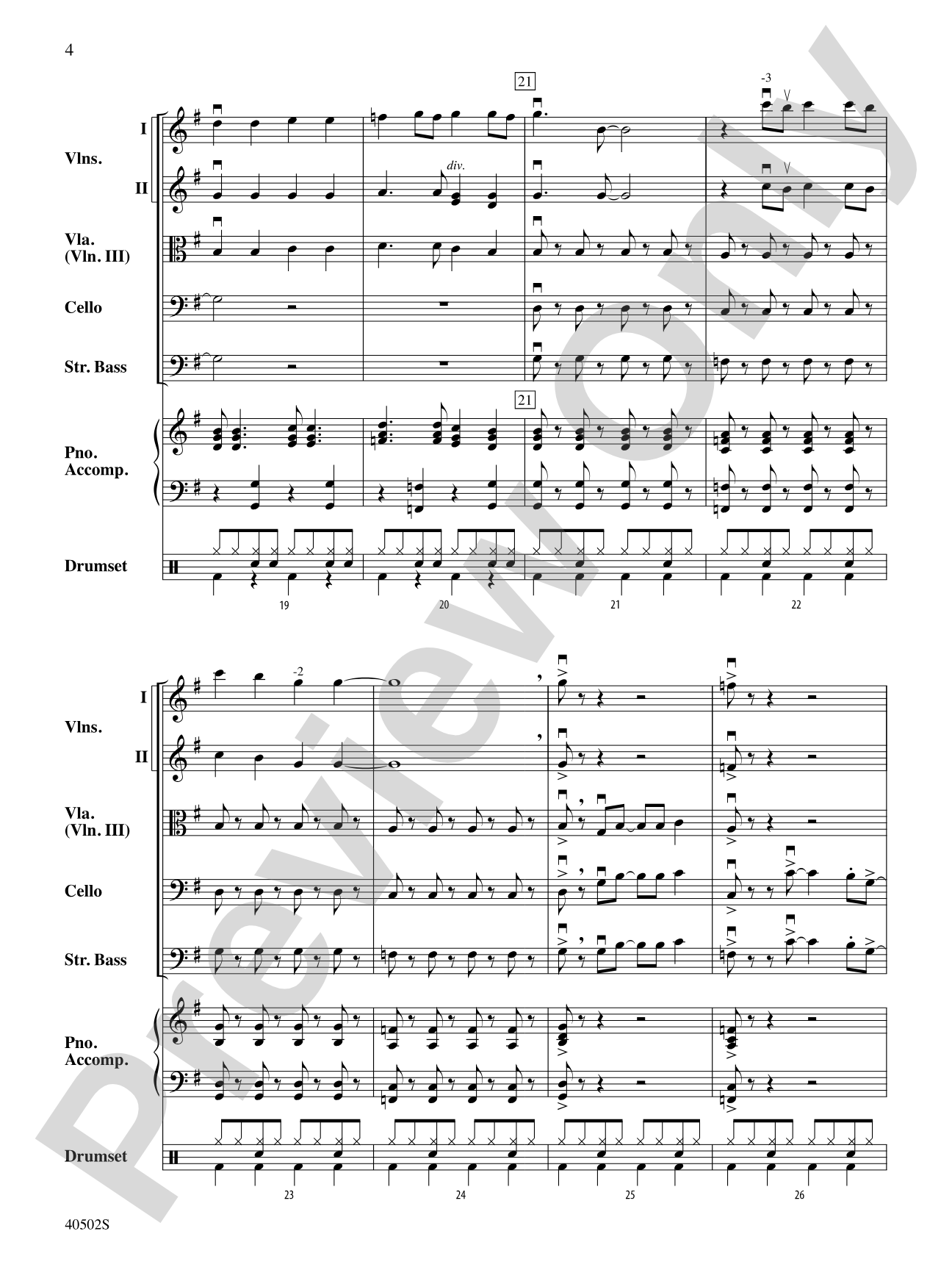 My Generation: String Orchestra Conductor Score & Parts