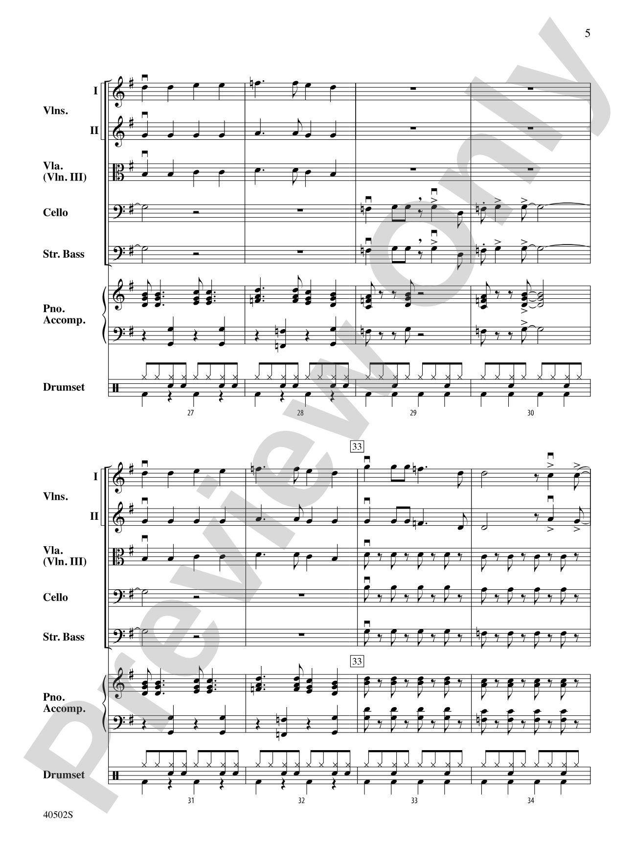 My Generation: String Orchestra Conductor Score & Parts