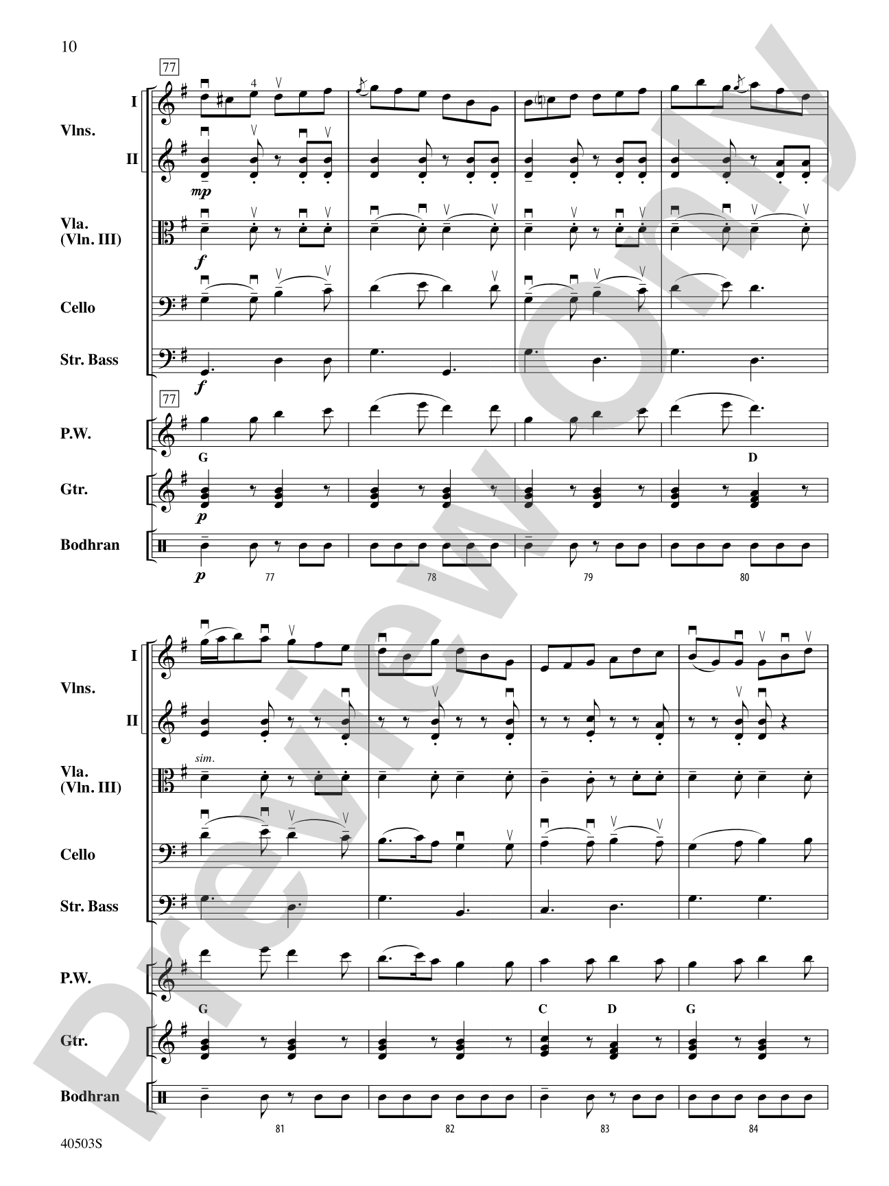 Highland Holiday: String Orchestra Conductor Score & Parts