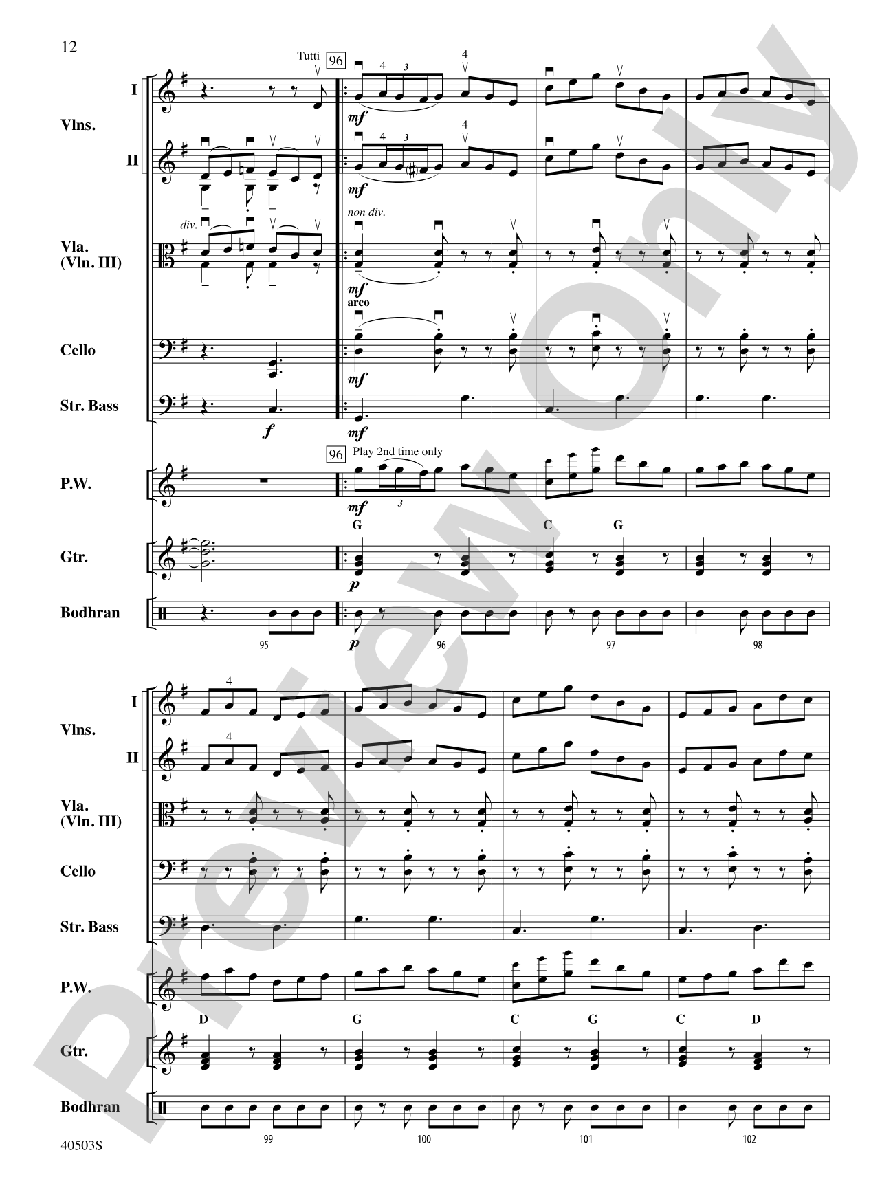 Highland Holiday: String Orchestra Conductor Score & Parts