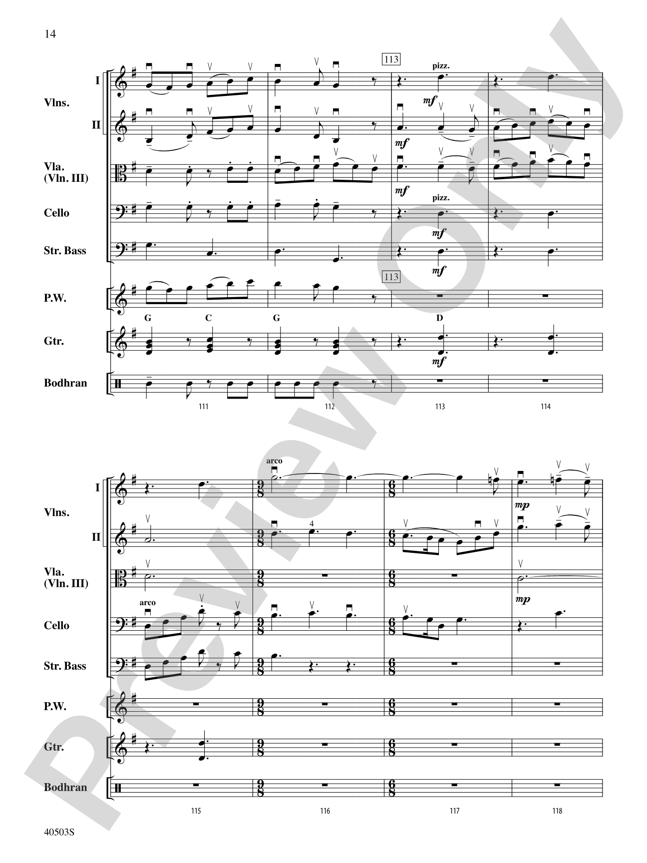 Highland Holiday: String Orchestra Conductor Score & Parts