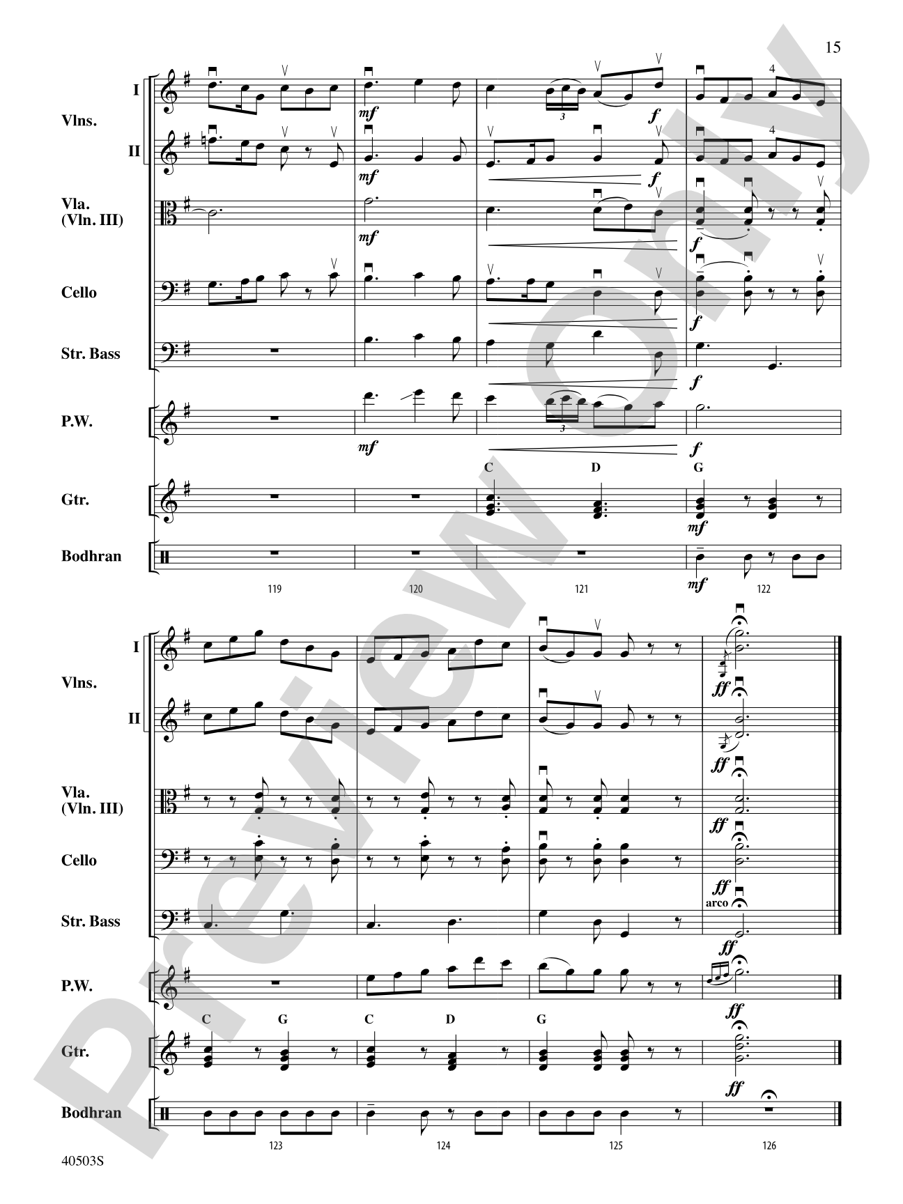 Highland Holiday: String Orchestra Conductor Score & Parts