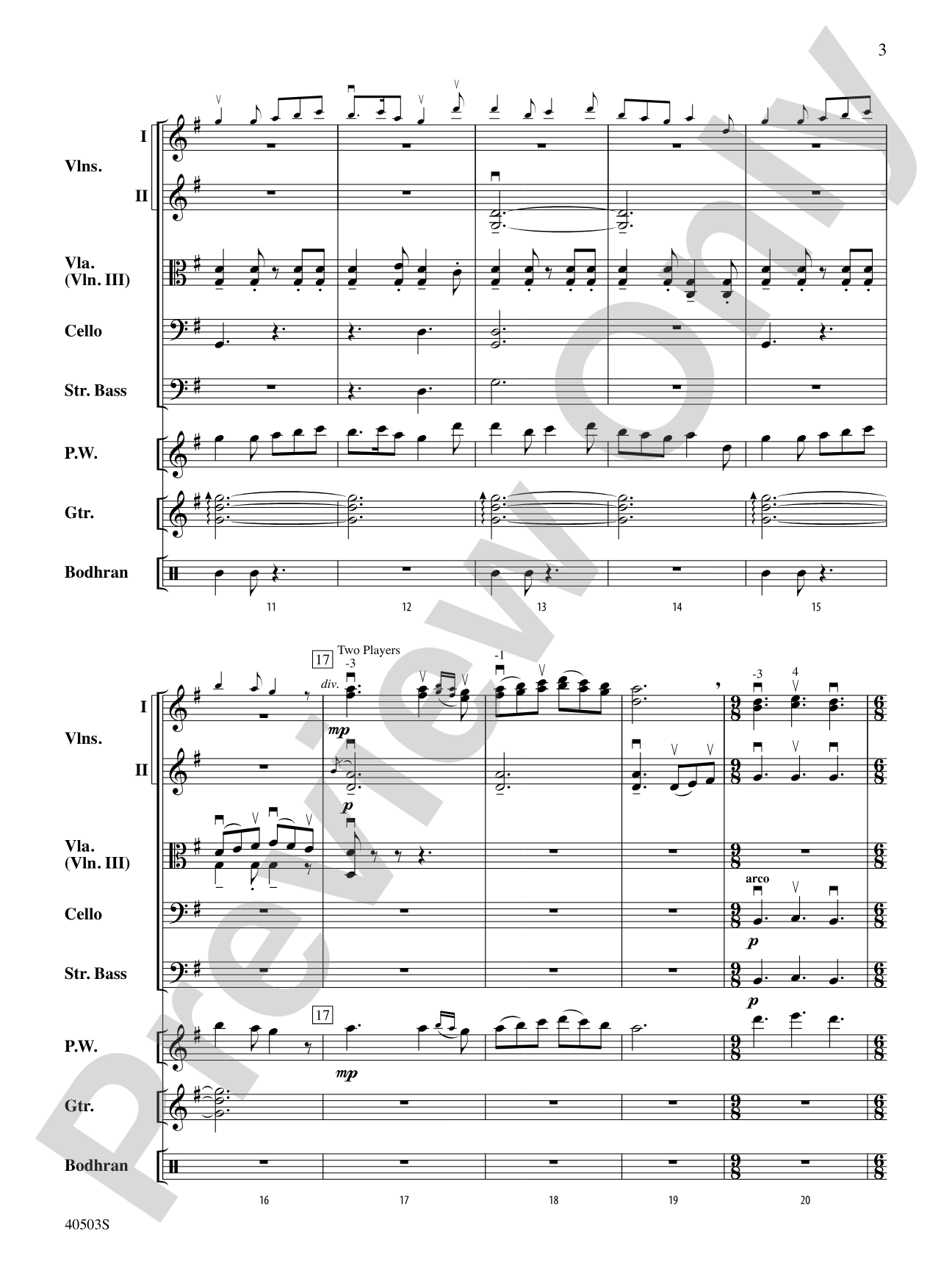Highland Holiday: String Orchestra Conductor Score & Parts
