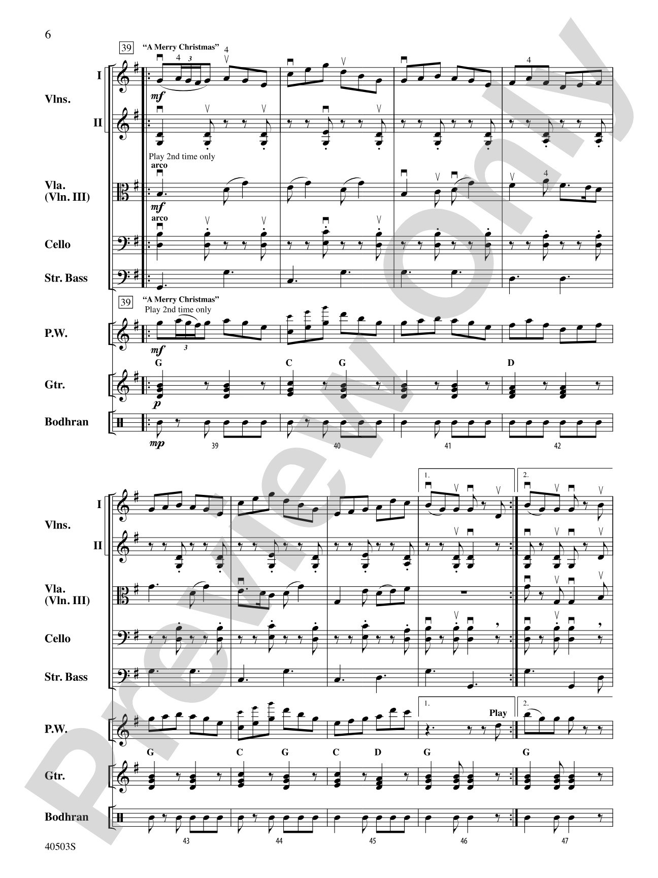 Highland Holiday: String Orchestra Conductor Score & Parts