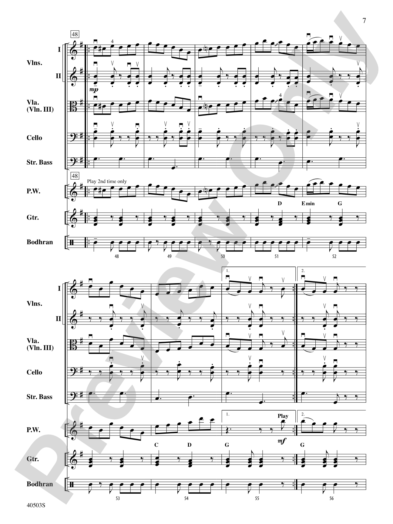 Highland Holiday: String Orchestra Conductor Score & Parts