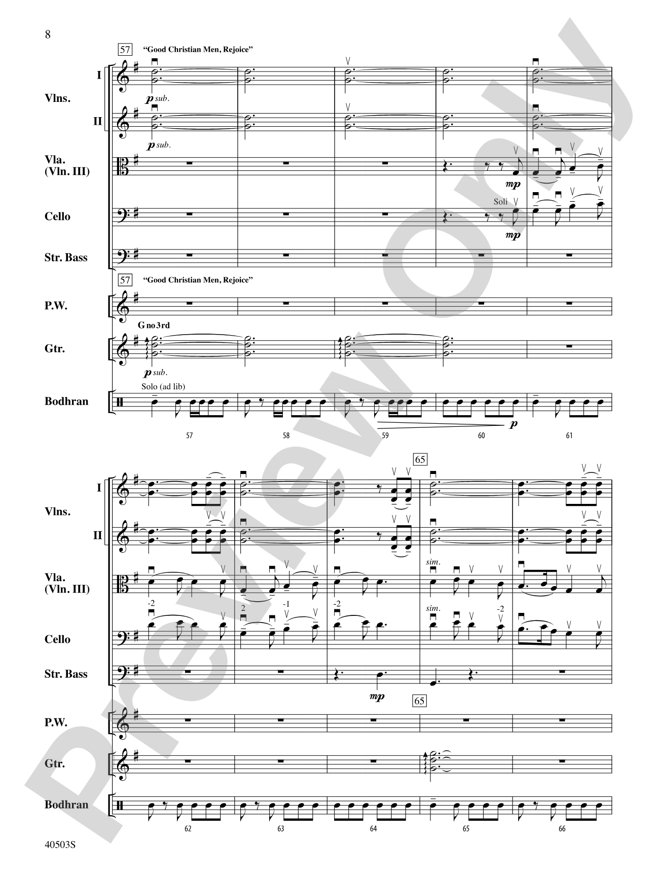 Highland Holiday: String Orchestra Conductor Score & Parts