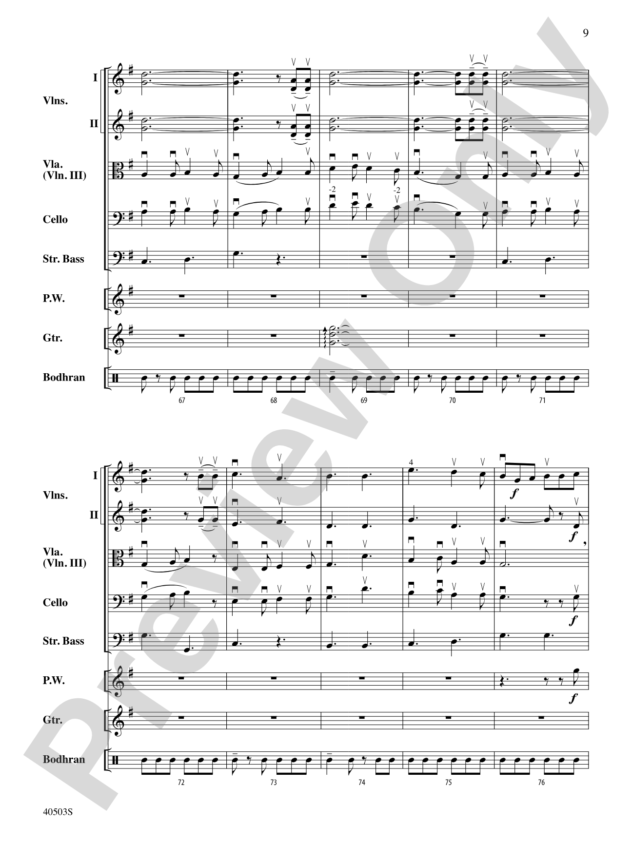 Highland Holiday: String Orchestra Conductor Score & Parts