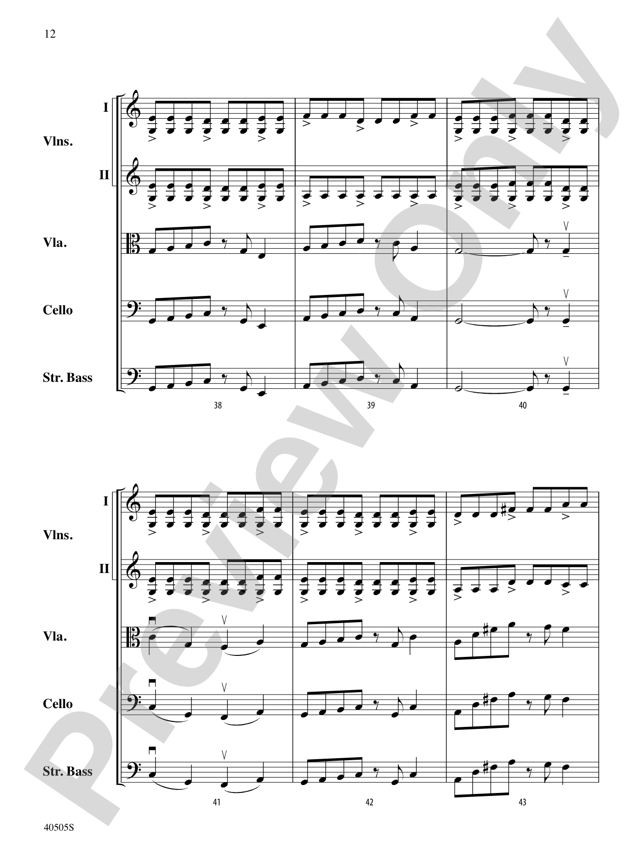 A Fiddler's Fancy: Score