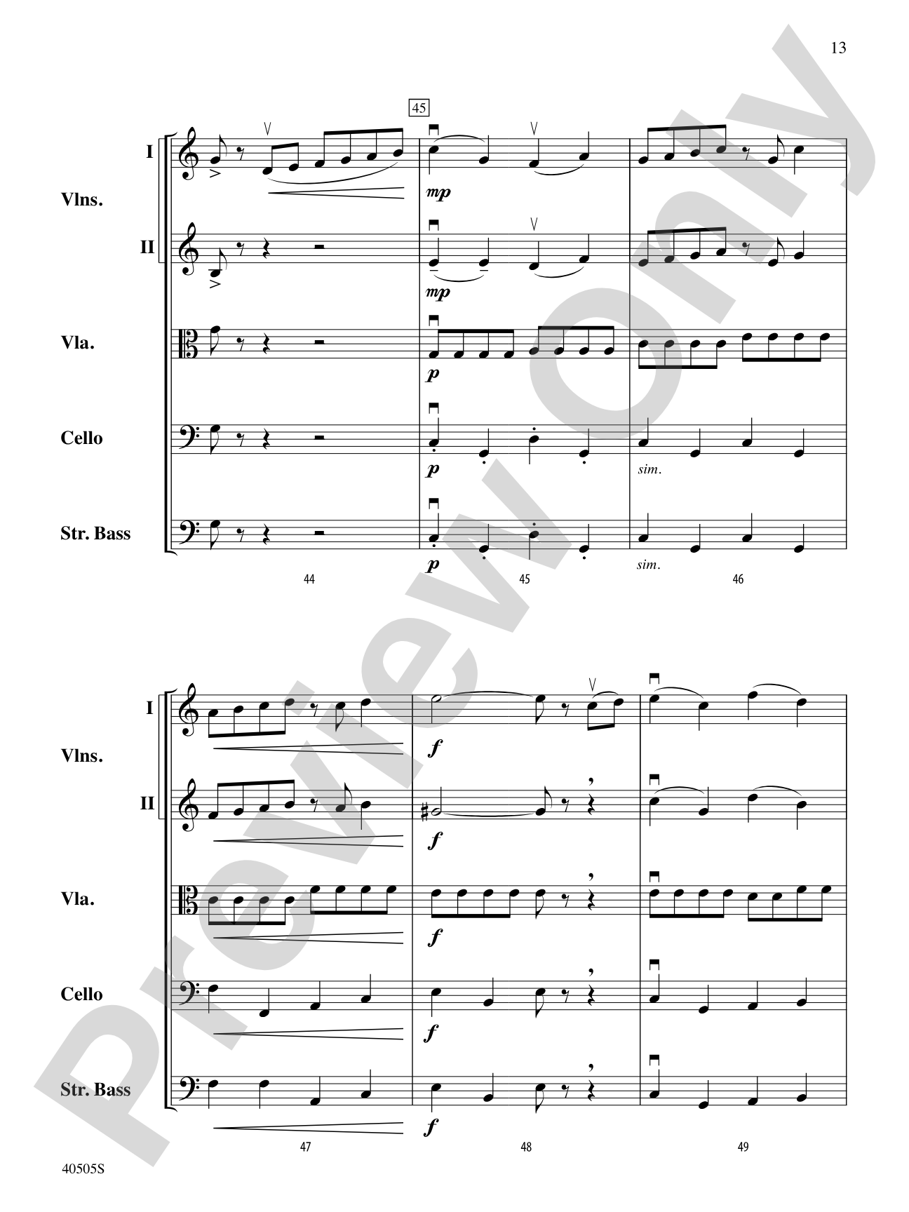 A Fiddler's Fancy: Score