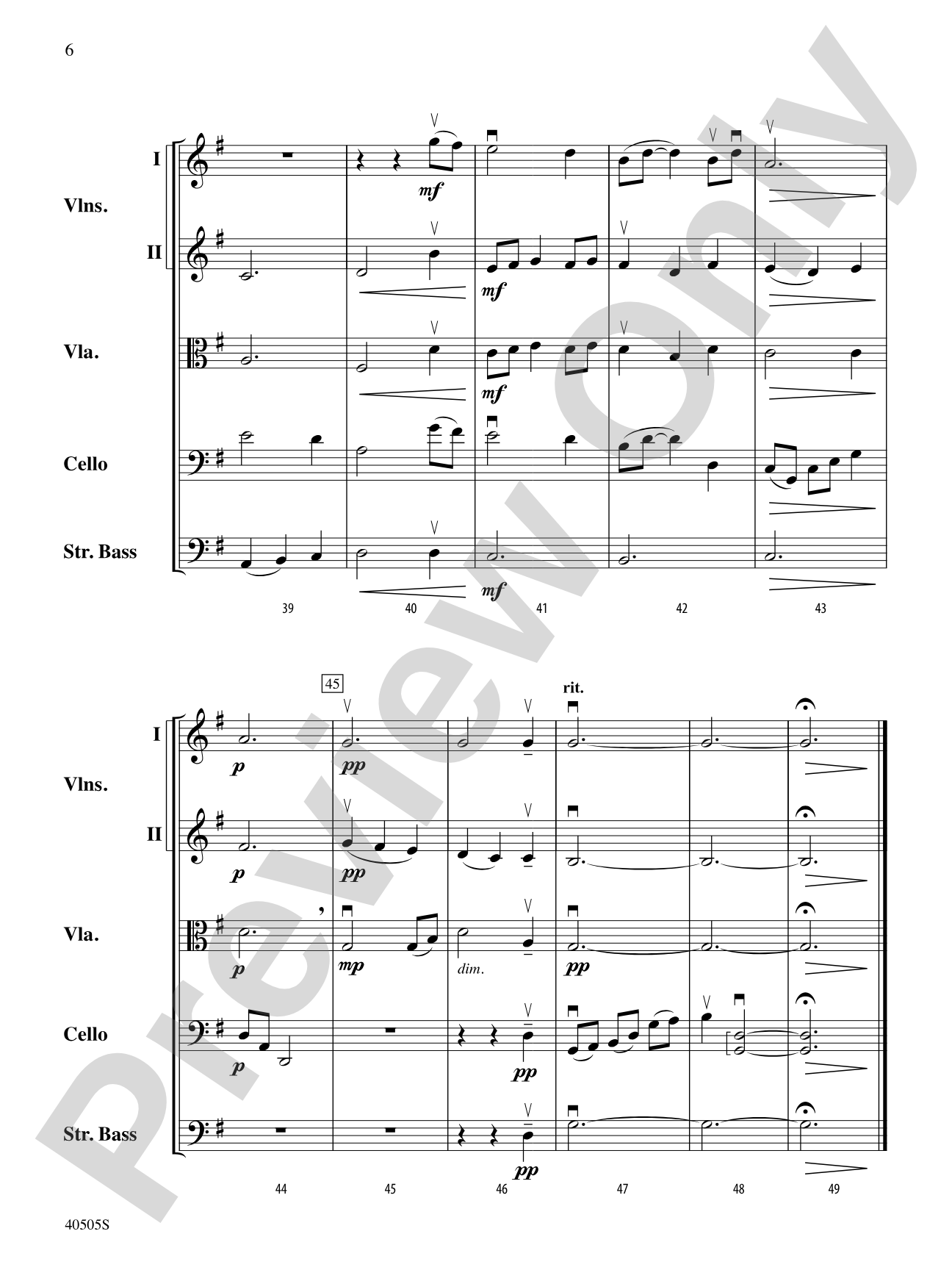 A Fiddler's Fancy: Score