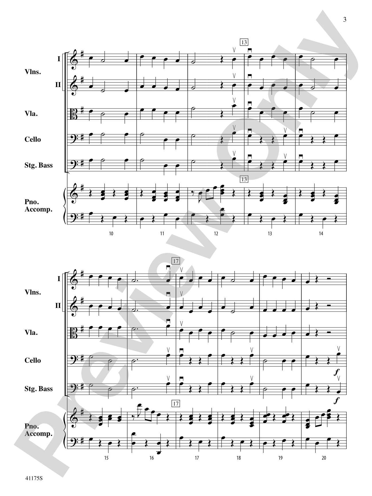 I Have a Little Dreydl: String Orchestra Conductor Score & Parts