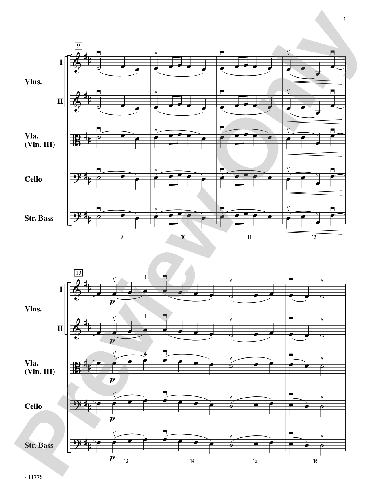 Ode to Joy: String Orchestra Conductor Score & Parts