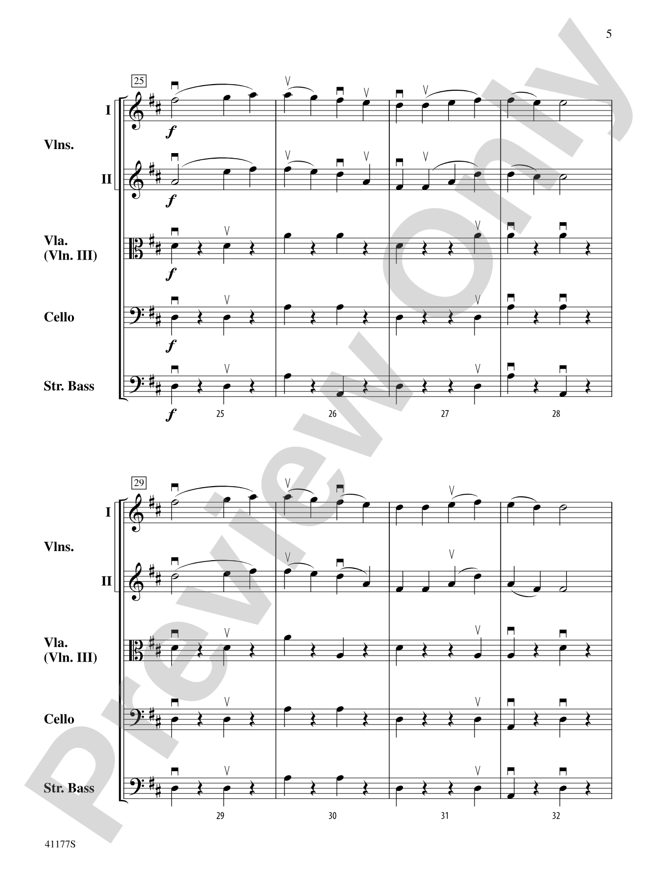 Ode to Joy: String Orchestra Conductor Score & Parts