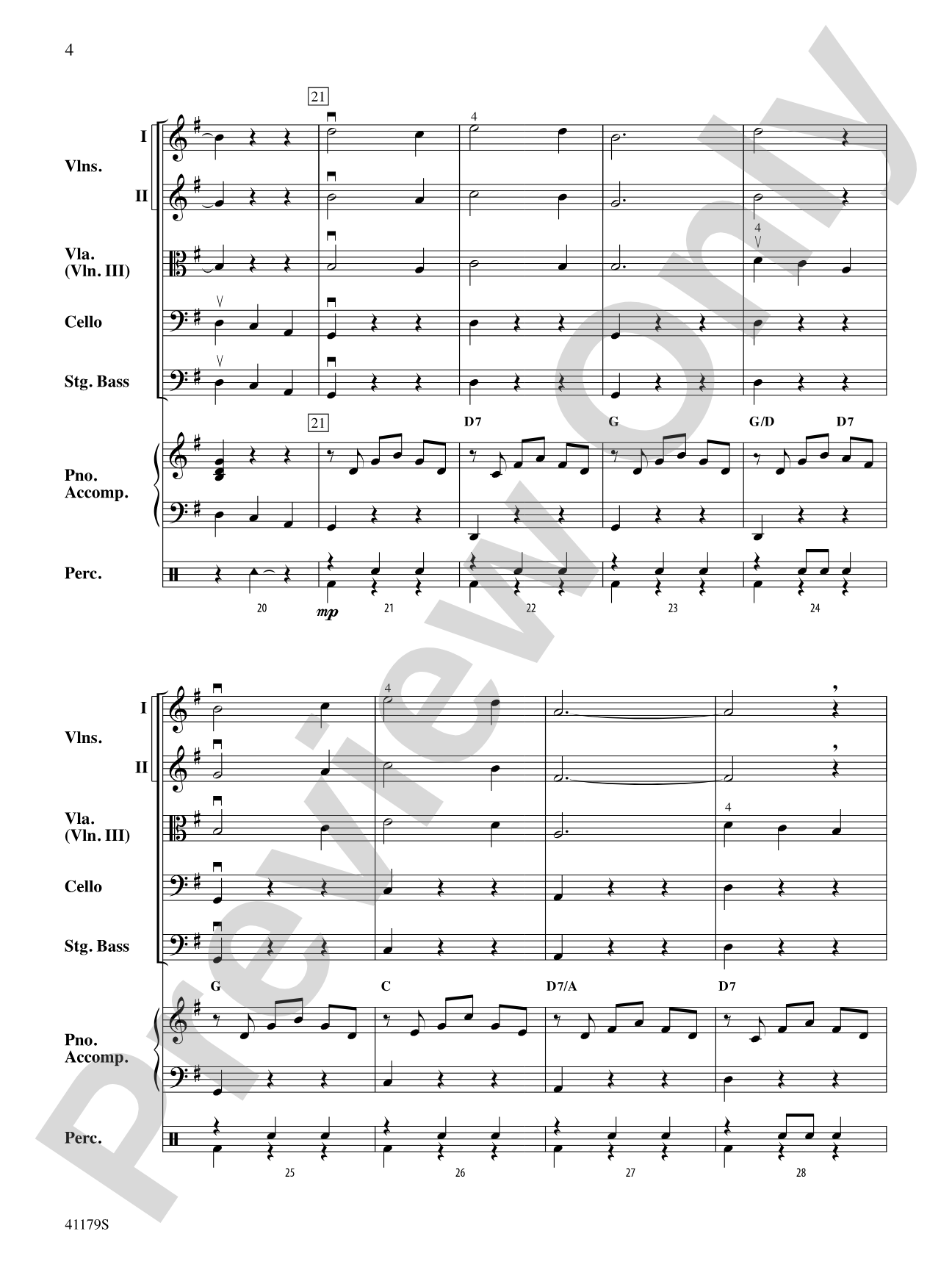 A Spanish Lullaby: Score