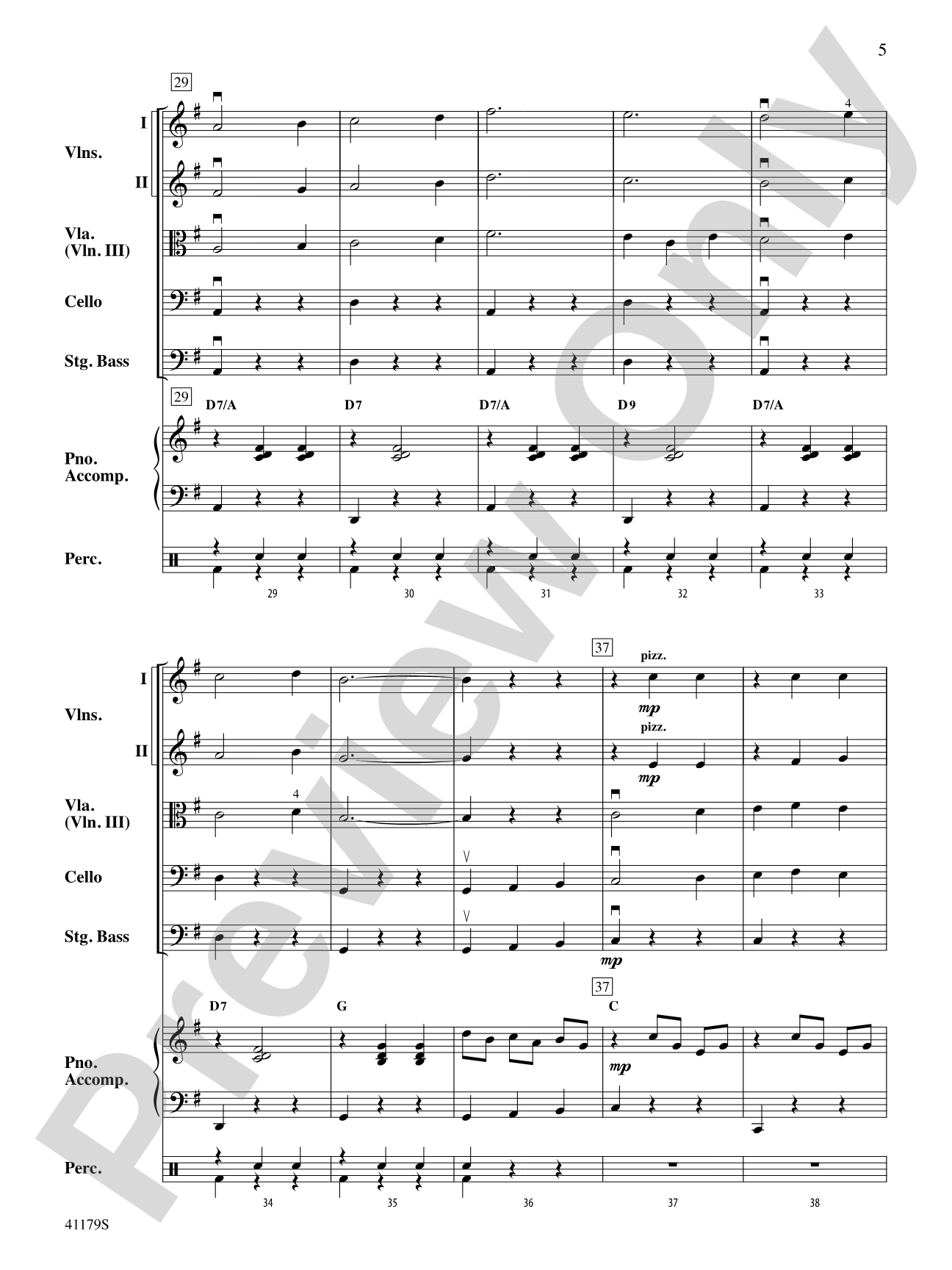 A Spanish Lullaby: Score
