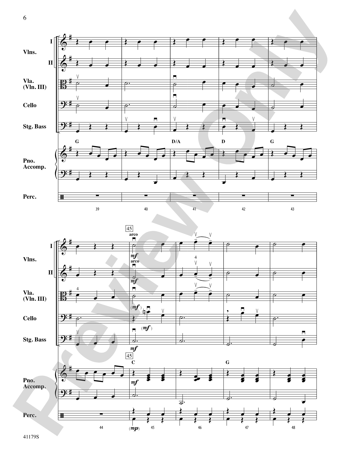 A Spanish Lullaby: Score