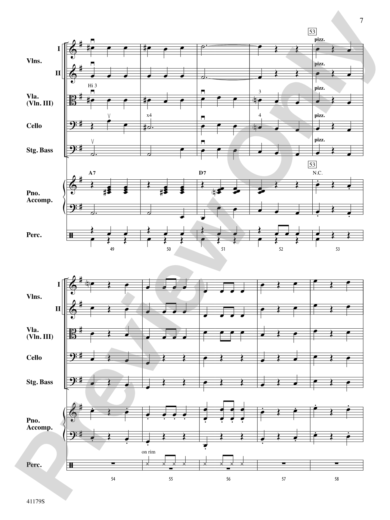 A Spanish Lullaby: Score