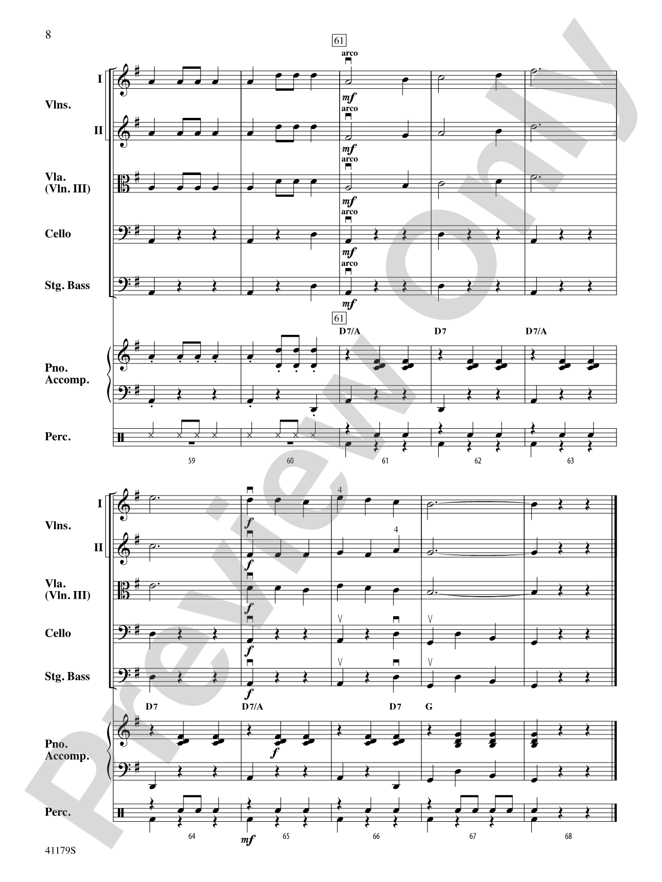 A Spanish Lullaby: Score