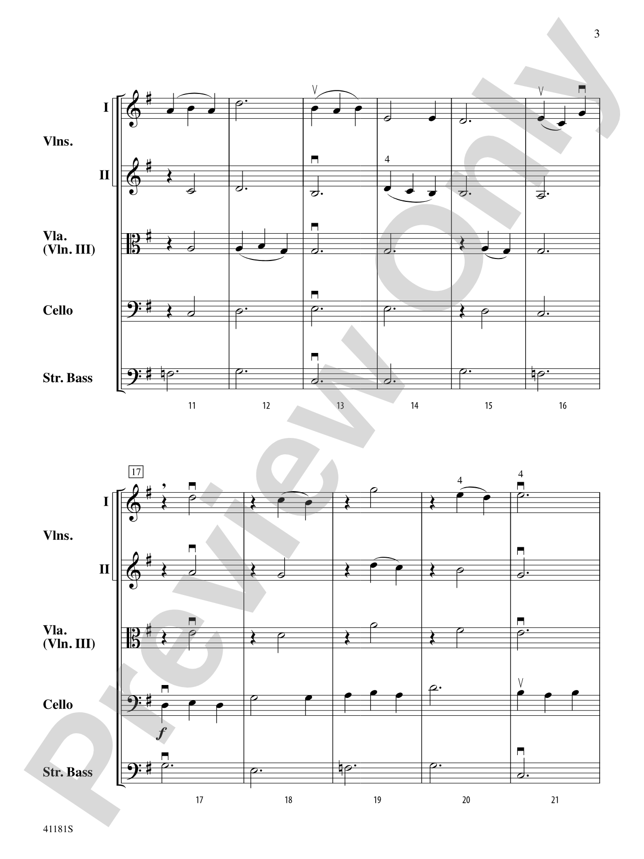 Over the Sea to Skye: String Orchestra Conductor Score & Parts