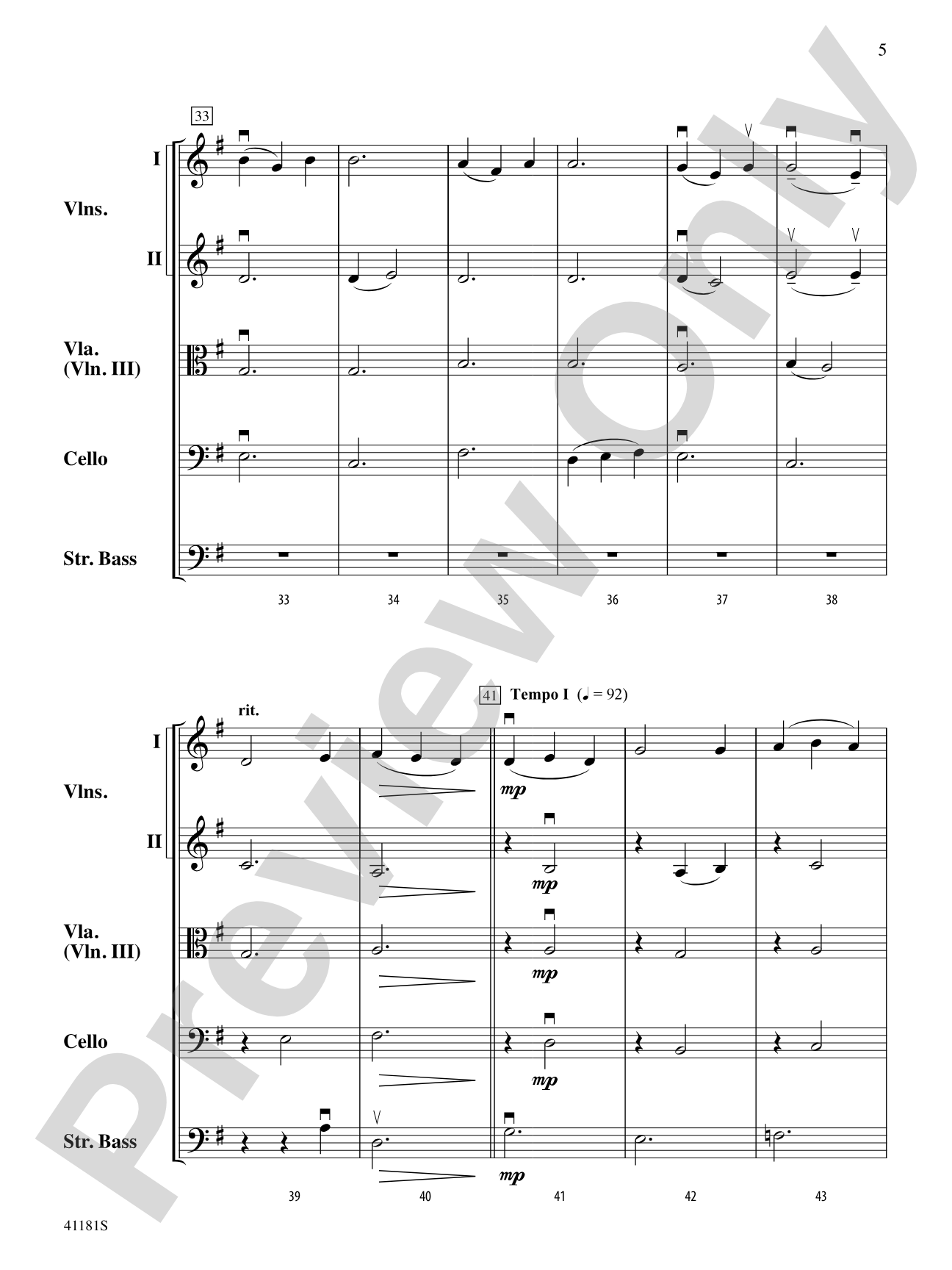 Over the Sea to Skye: String Orchestra Conductor Score & Parts