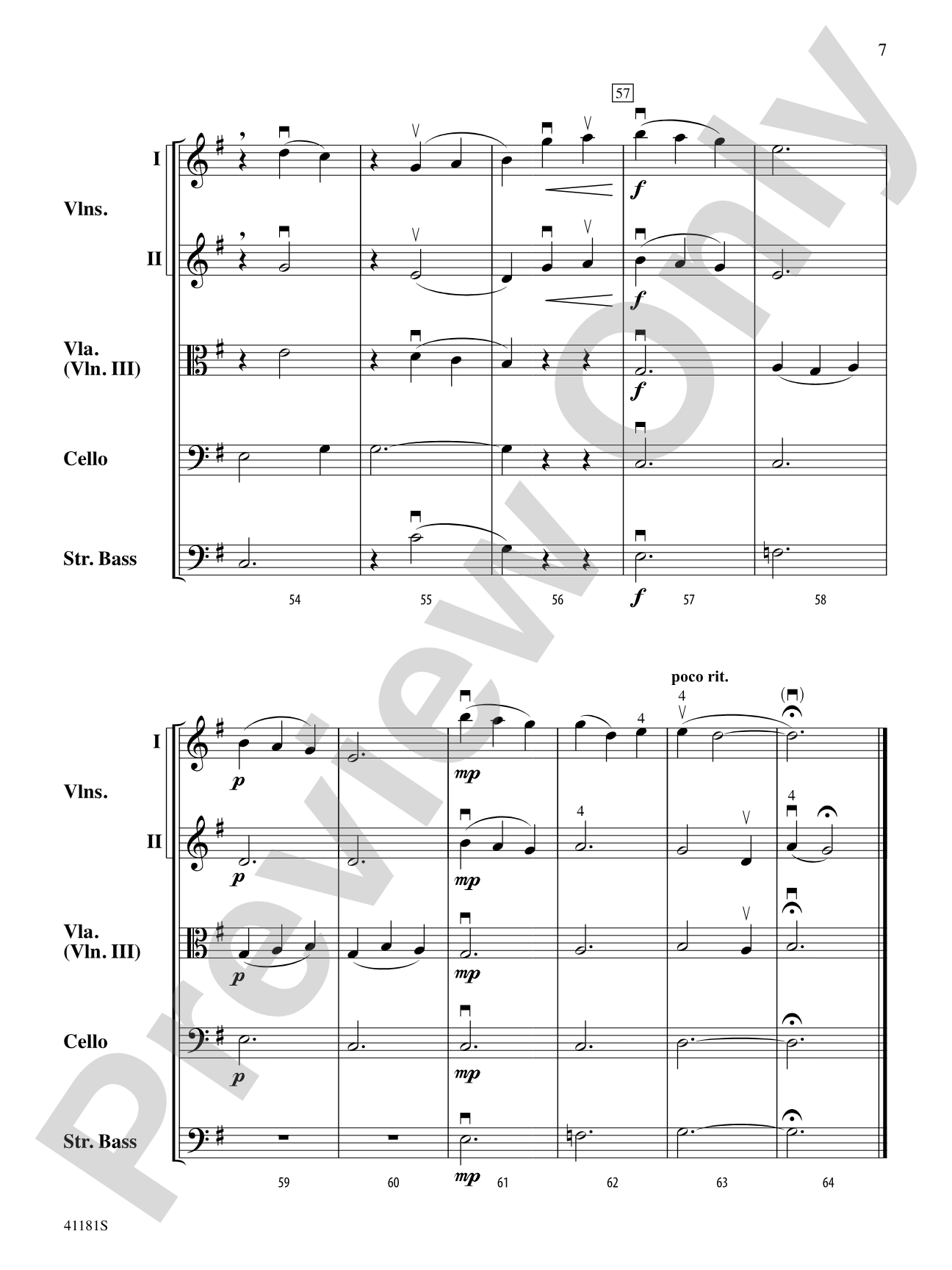 Over the Sea to Skye: String Orchestra Conductor Score & Parts