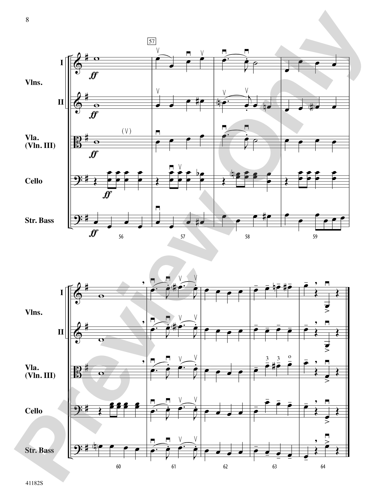The Southern March: String Orchestra Conductor Score & Parts