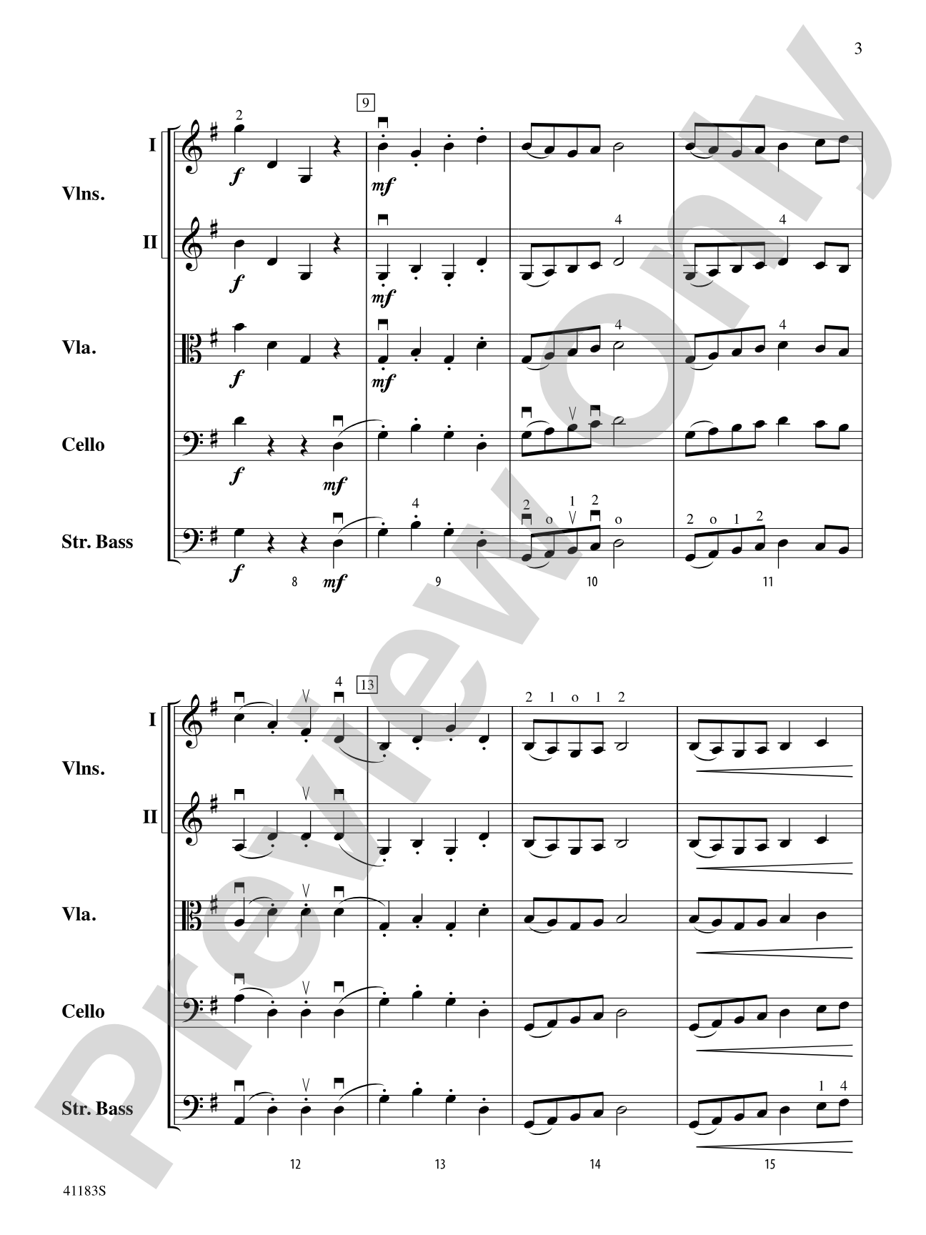 A Little Folk Dance: String Orchestra Conductor Score & Parts