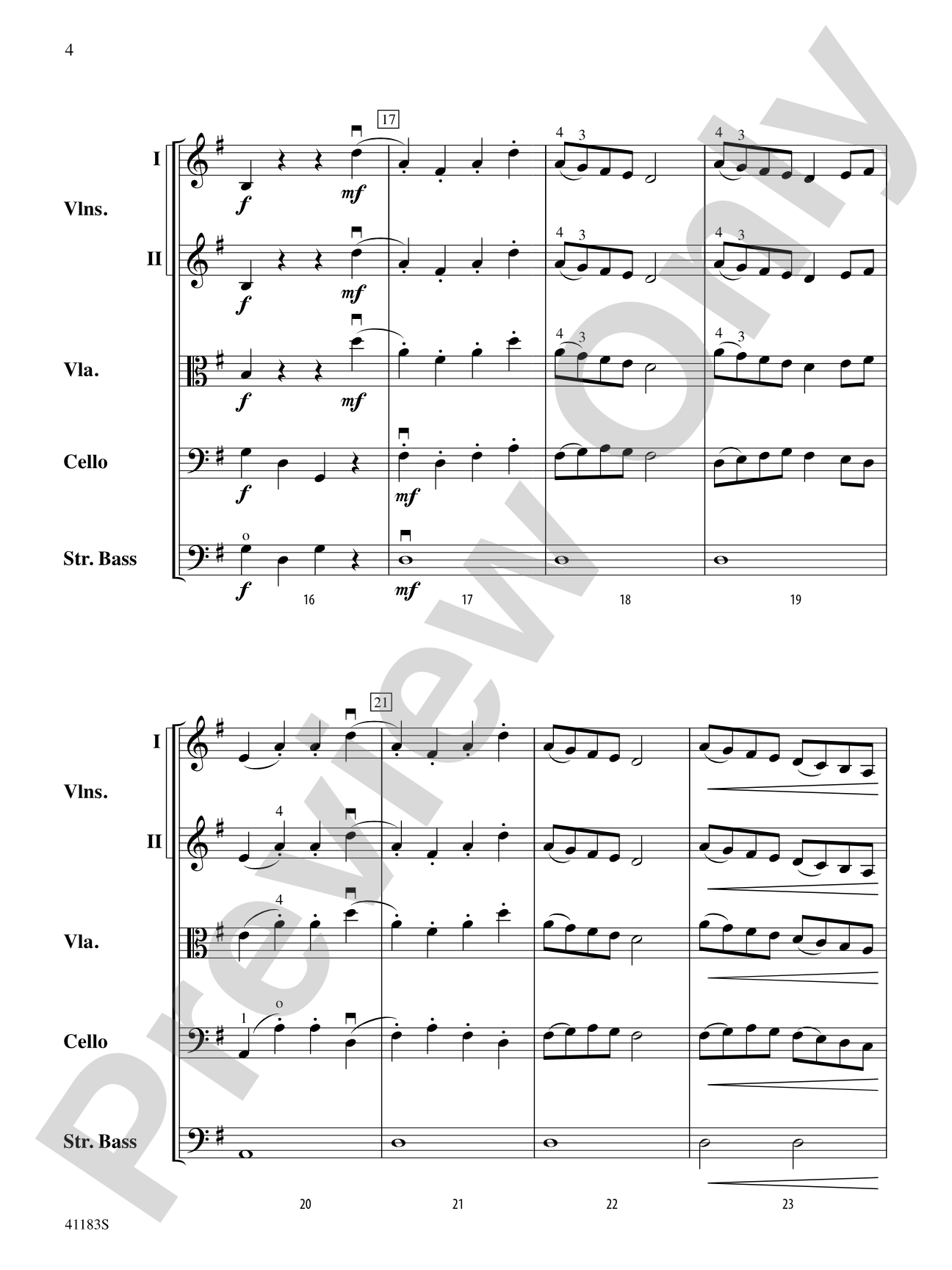 A Little Folk Dance: String Orchestra Conductor Score & Parts