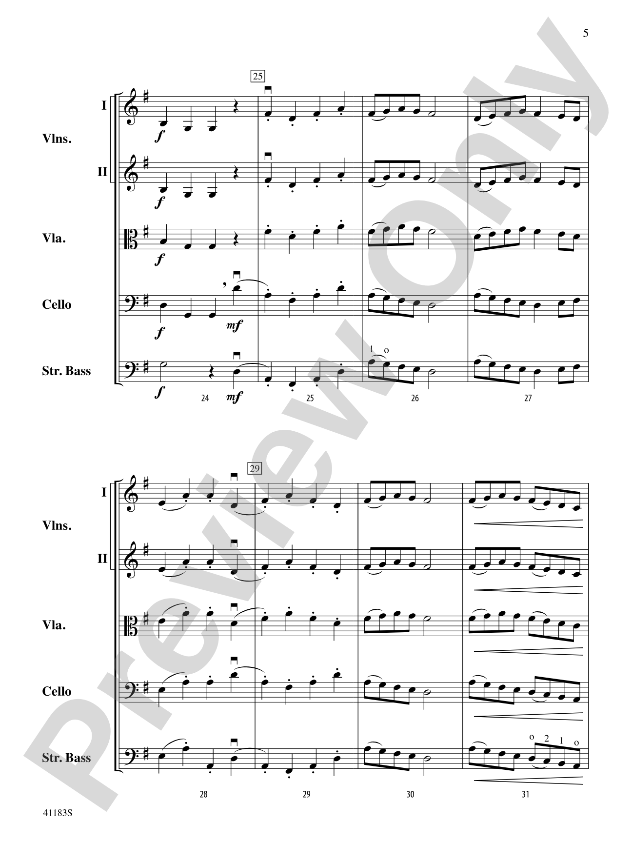 A Little Folk Dance: String Orchestra Conductor Score & Parts