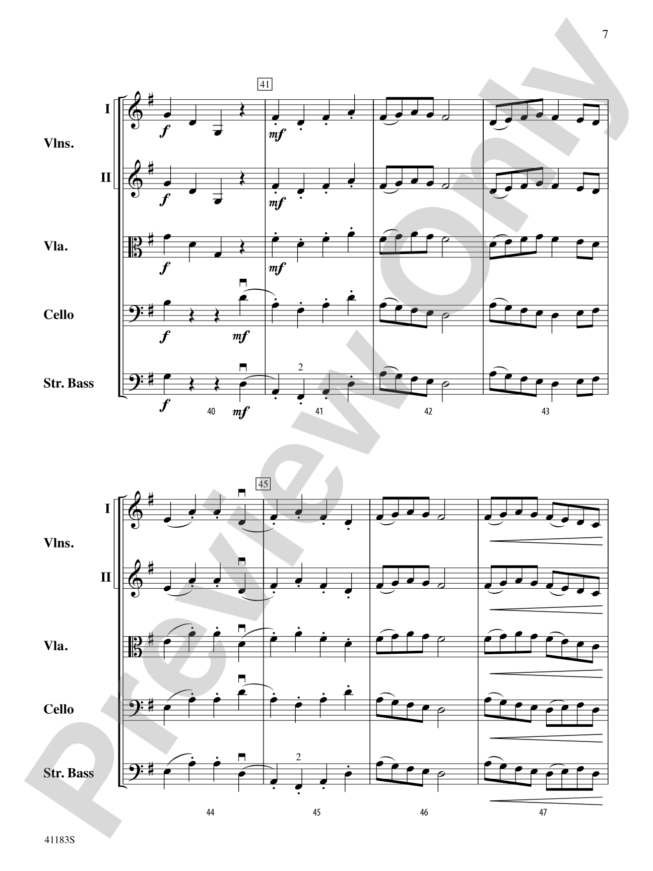 A Little Folk Dance: String Orchestra Conductor Score & Parts