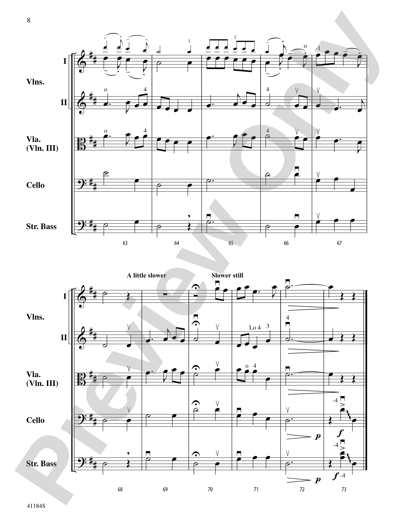 Winter Holiday Medley: String Orchestra Conductor Score & Parts