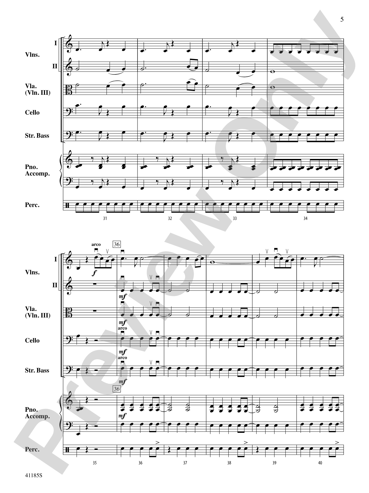 Nighthawk: String Orchestra Conductor Score & Parts