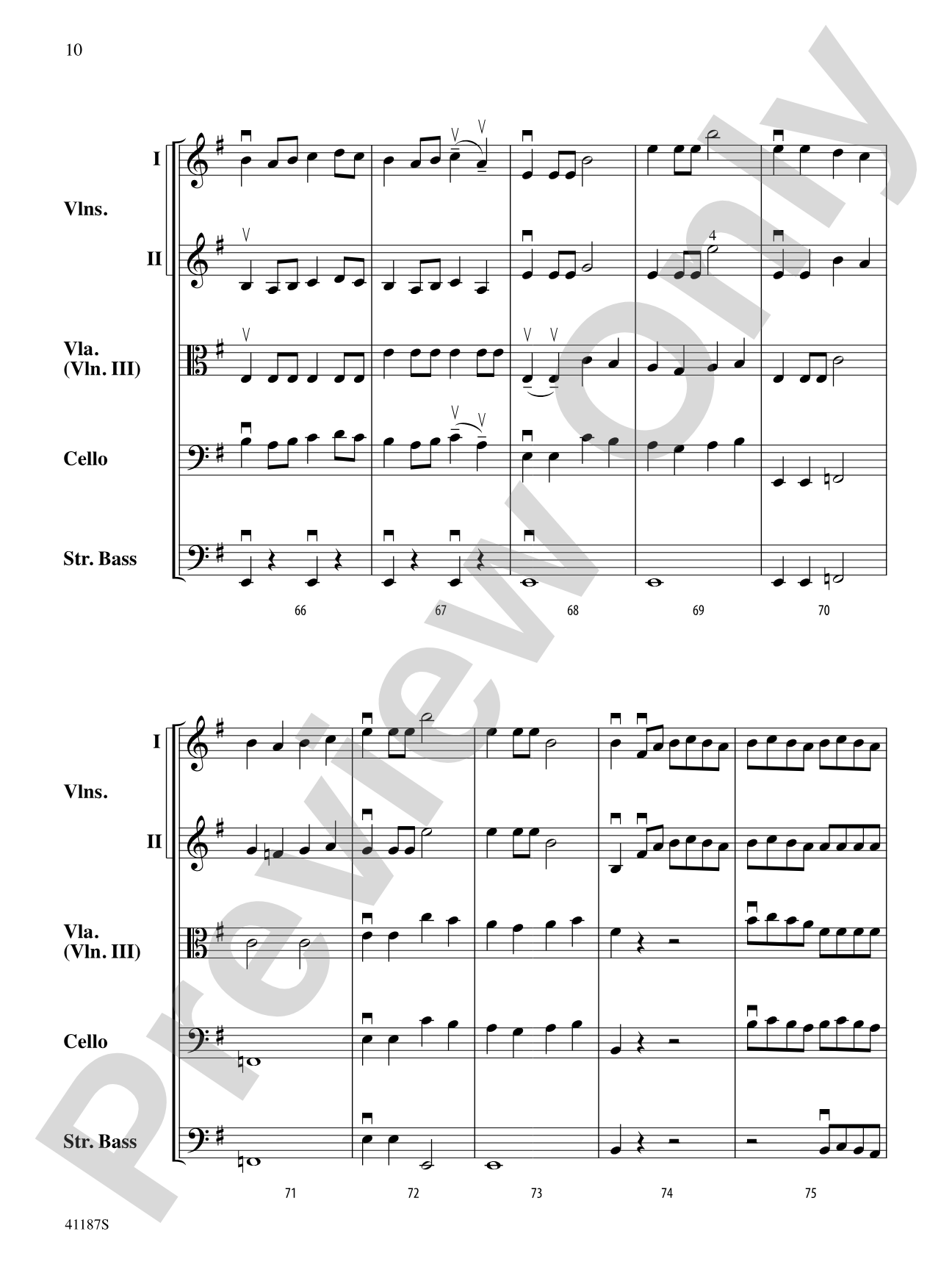 Crepuscule: String Orchestra Conductor Score & Parts