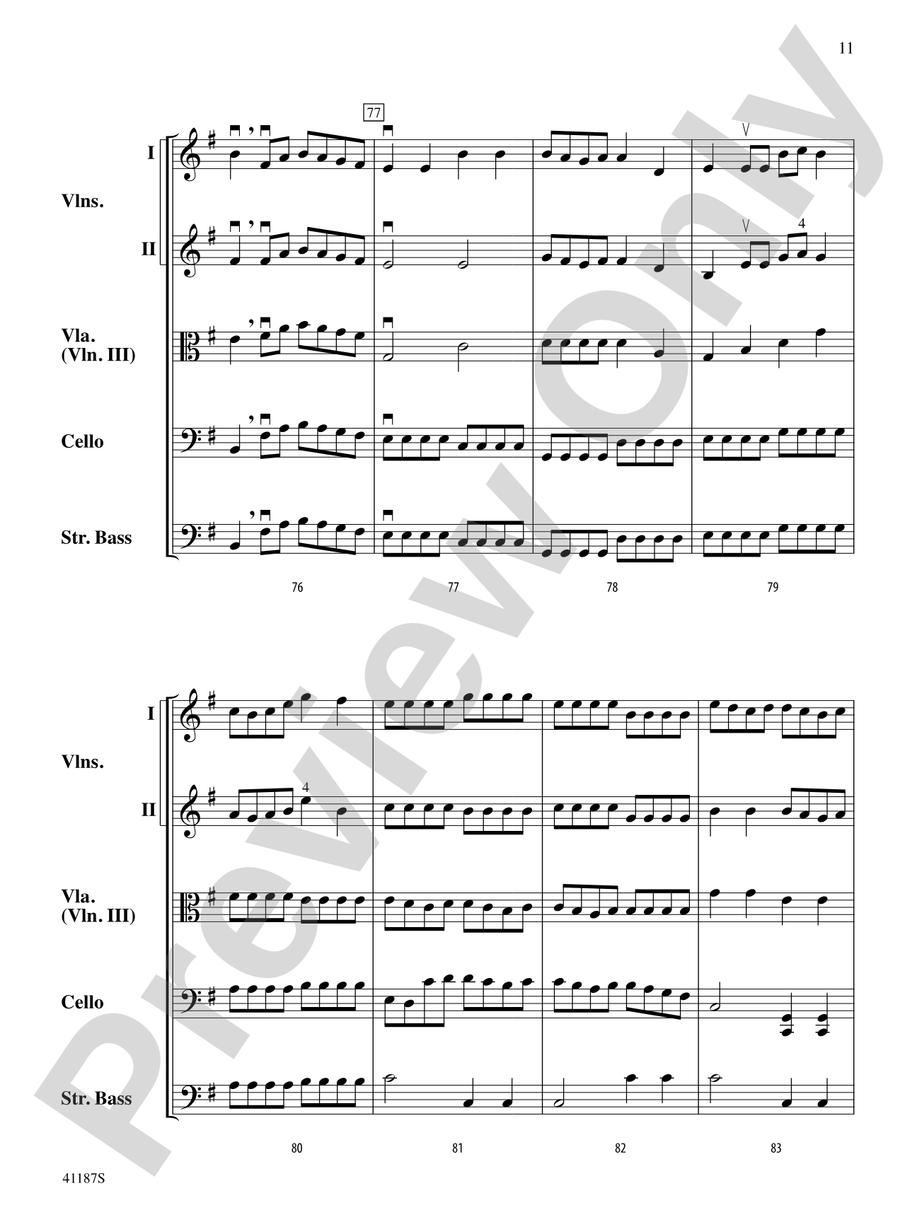 Crepuscule: String Orchestra Conductor Score & Parts