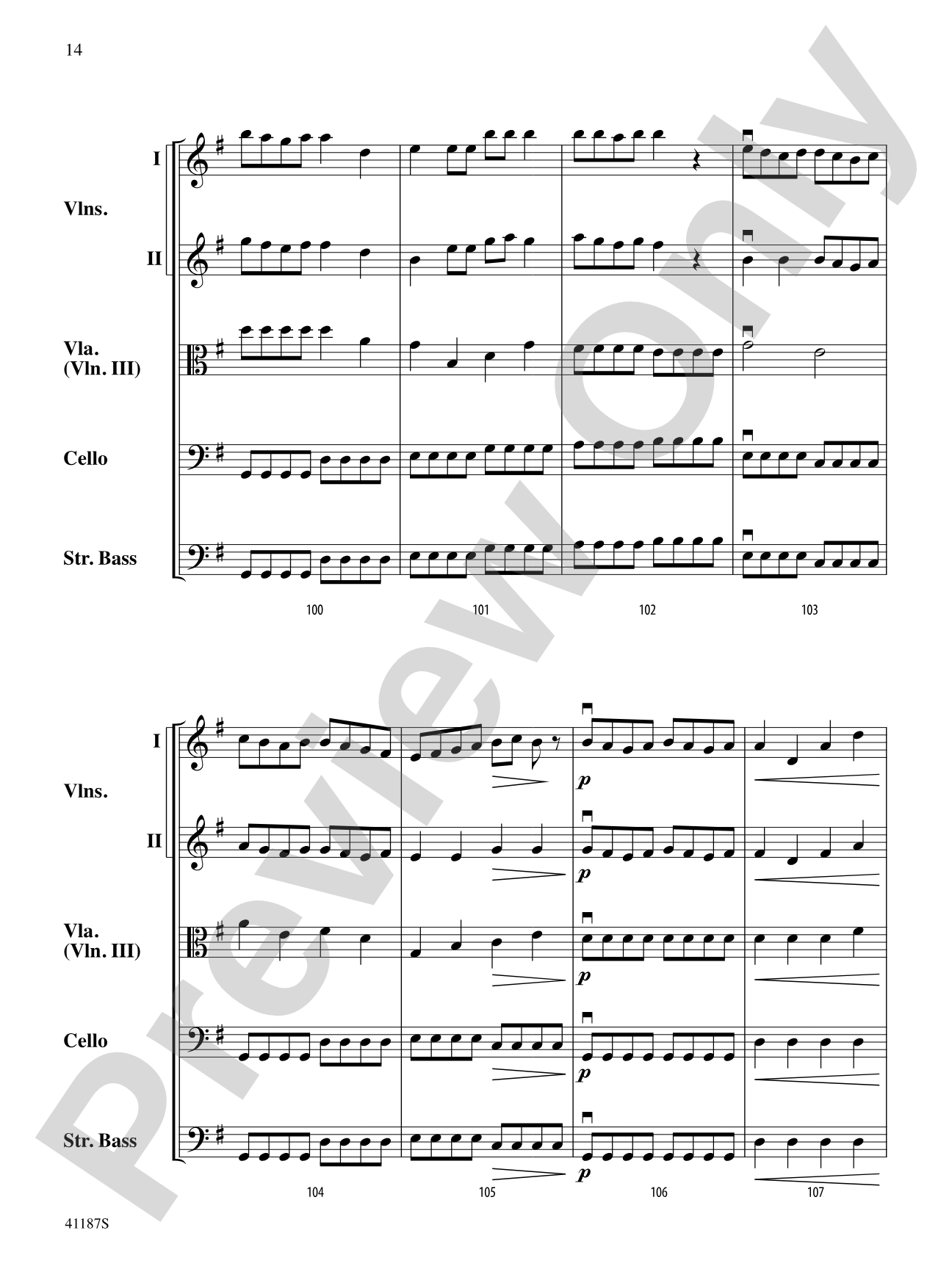 Crepuscule: String Orchestra Conductor Score & Parts