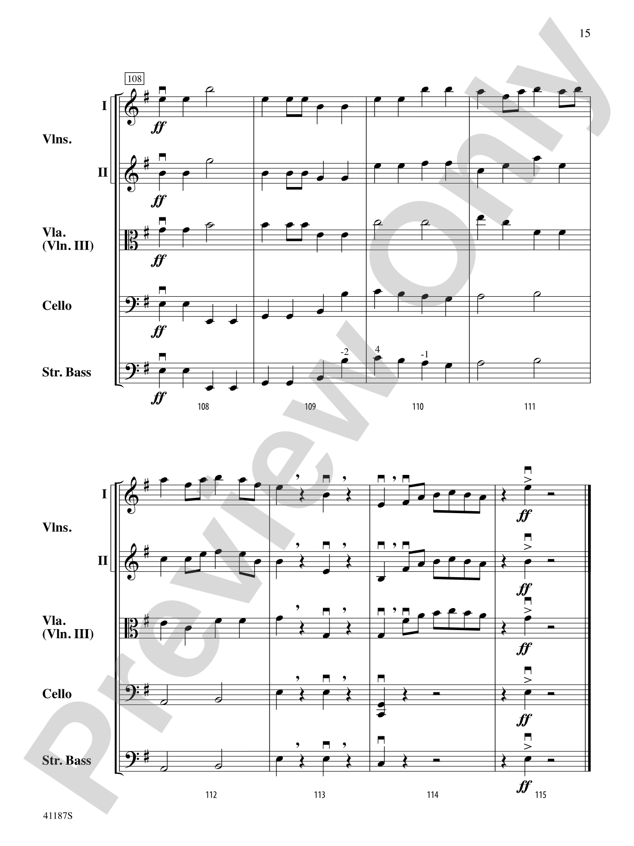 Crepuscule: String Orchestra Conductor Score & Parts