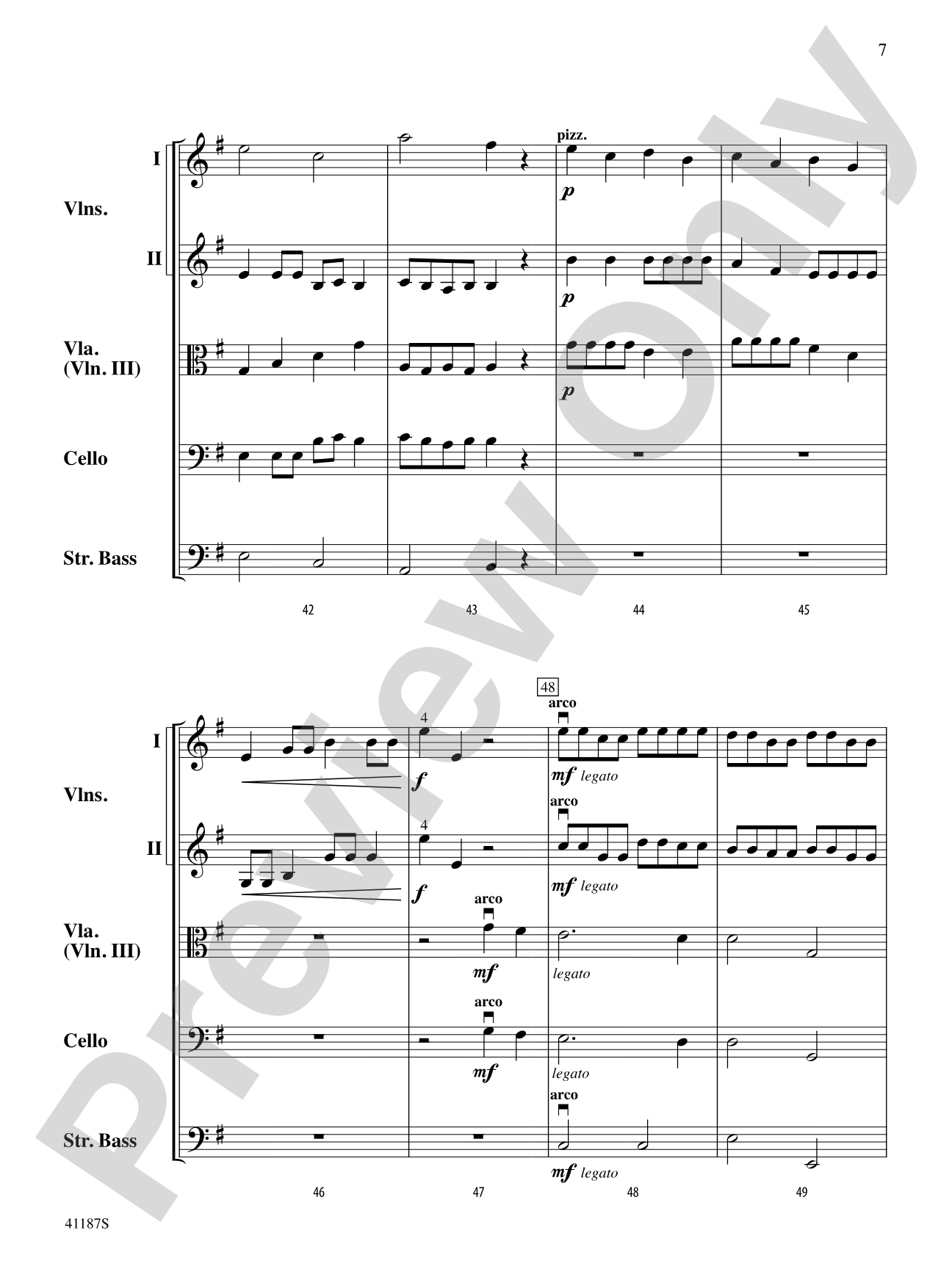Crepuscule: String Orchestra Conductor Score & Parts