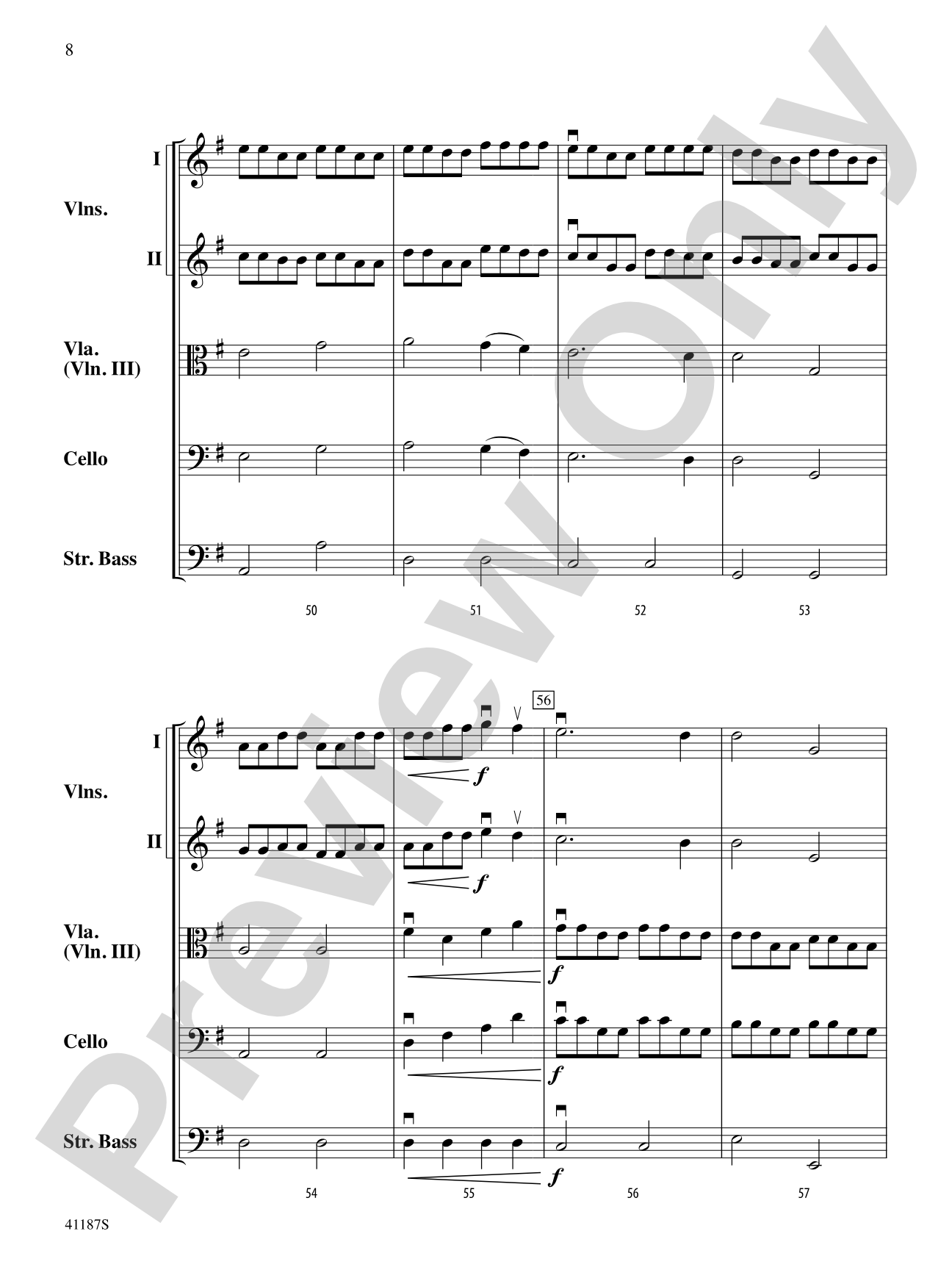 Crepuscule: String Orchestra Conductor Score & Parts