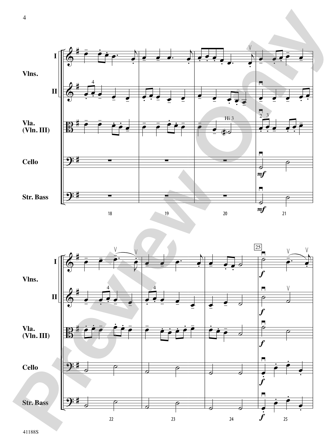 The Simple Gifts of Music: String Orchestra Conductor Score & Parts