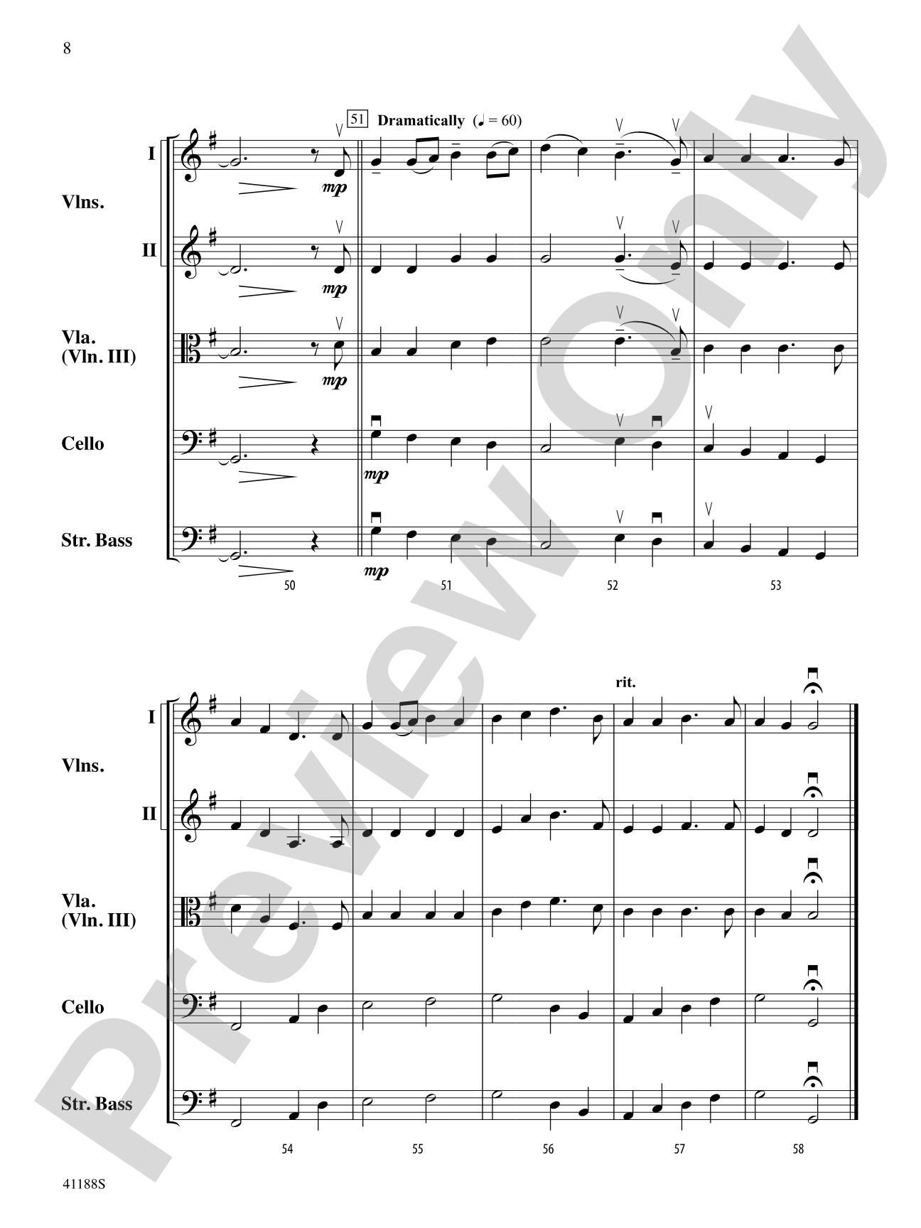The Simple Gifts of Music: String Orchestra Conductor Score & Parts