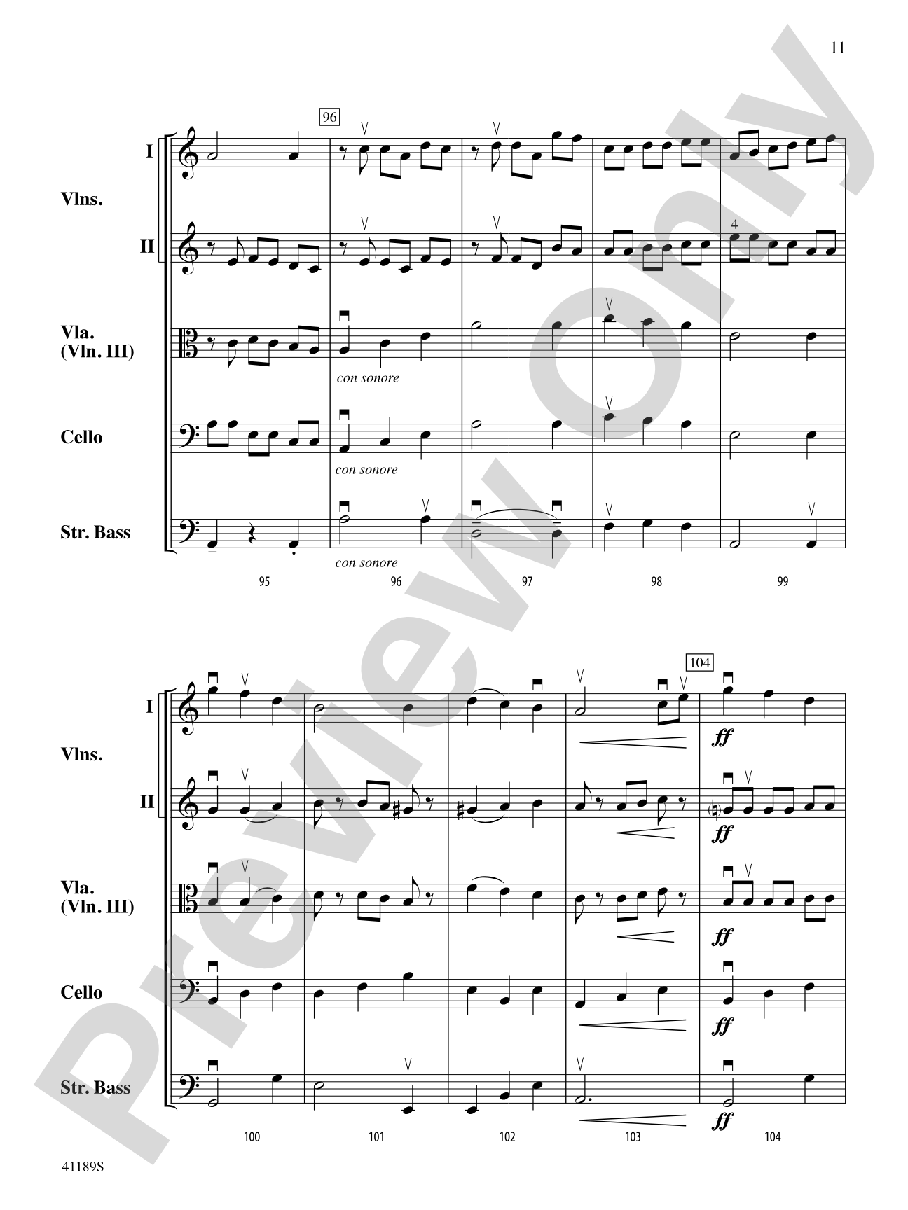 Tum Balalaika: String Orchestra Conductor Score & Parts