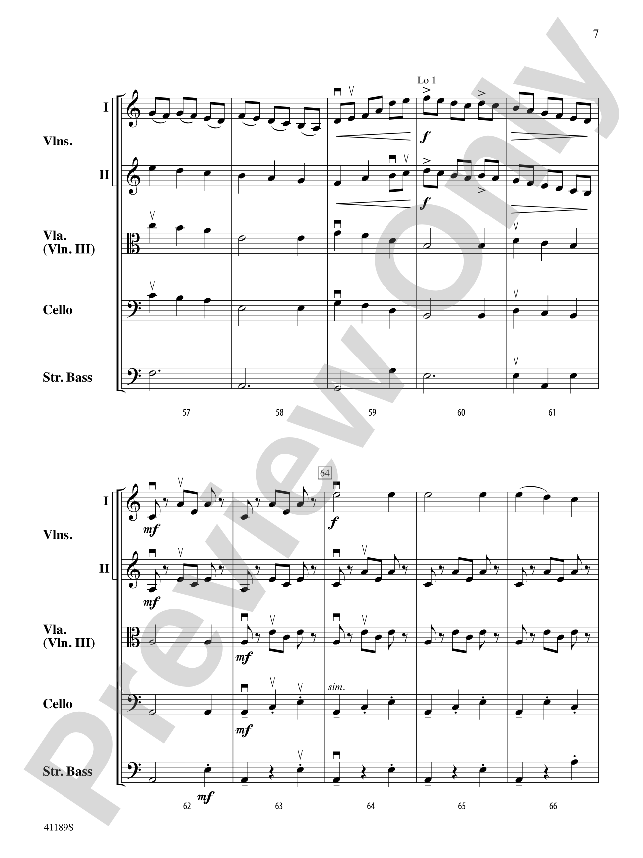 Tum Balalaika: String Orchestra Conductor Score & Parts